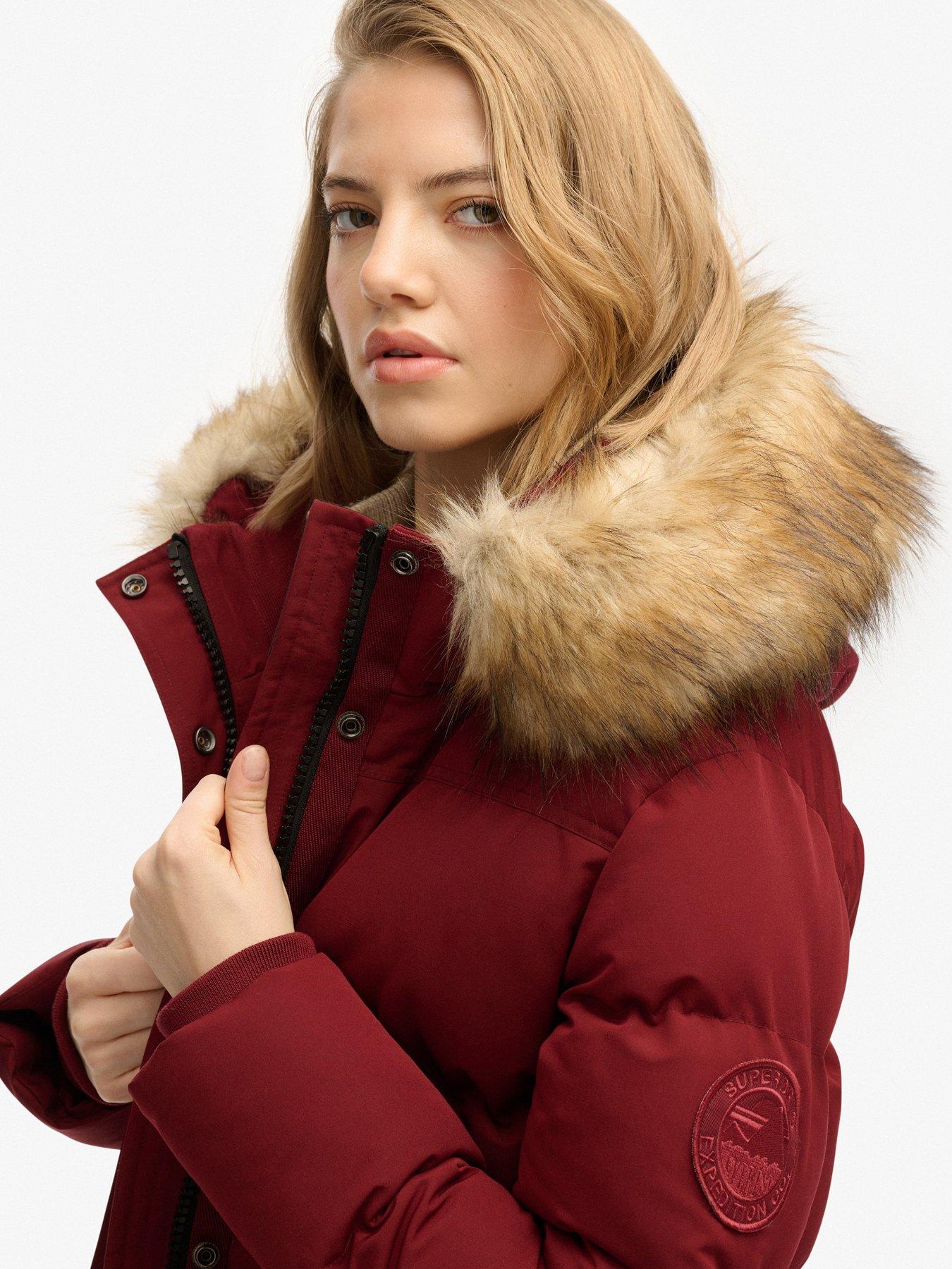 Image 6 of 7 of Superdry Everest 5 Baffle Puffer Jacket - Stanton Red