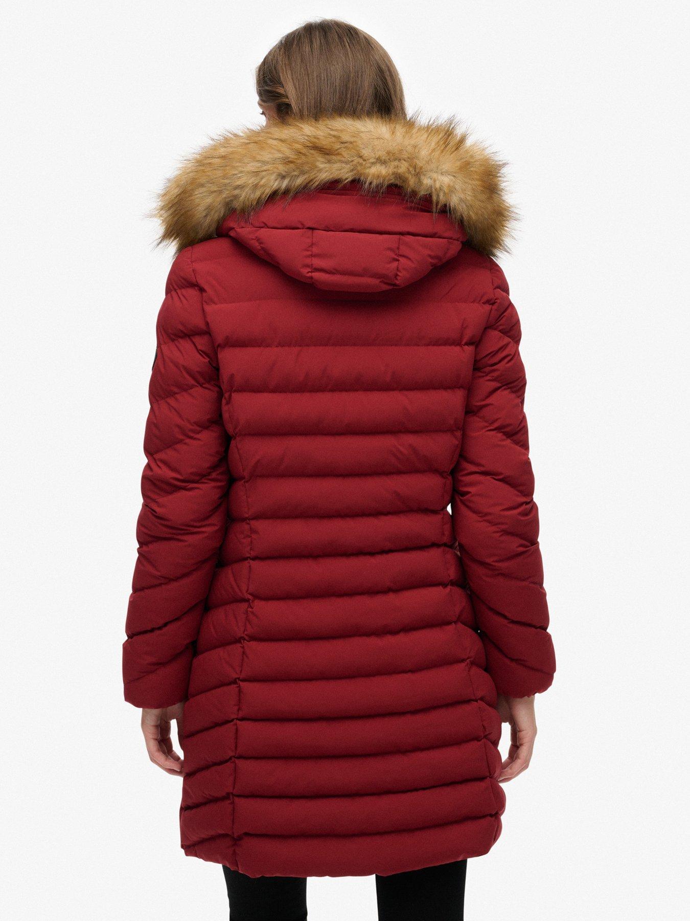 superdry-fuji-faux-fur-hood-mid-length-wine-redstillFront