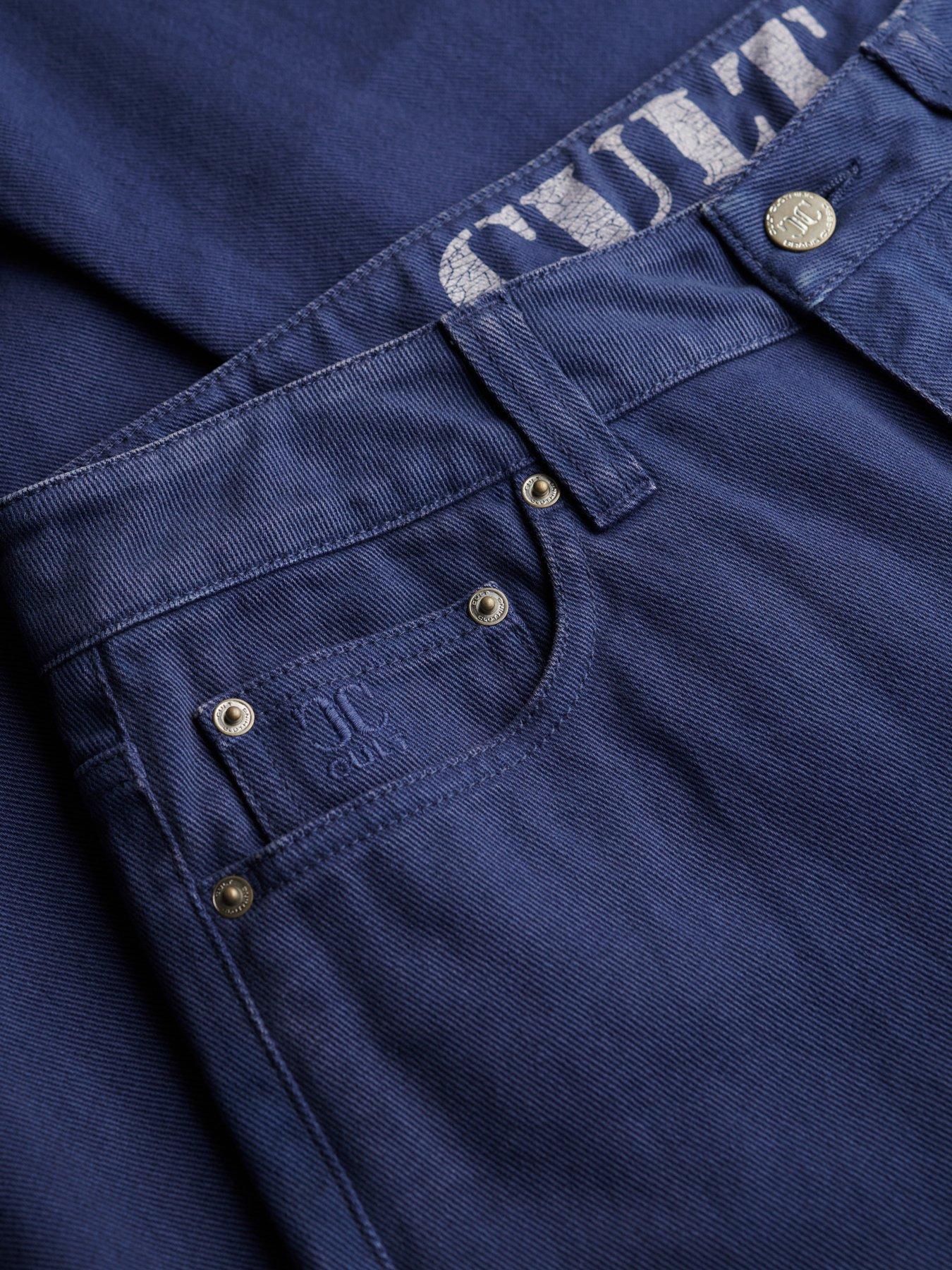 Image 7 of 7 of Superdry Mid Rise Baggy Trousers&nbsp;- Mariner Navy