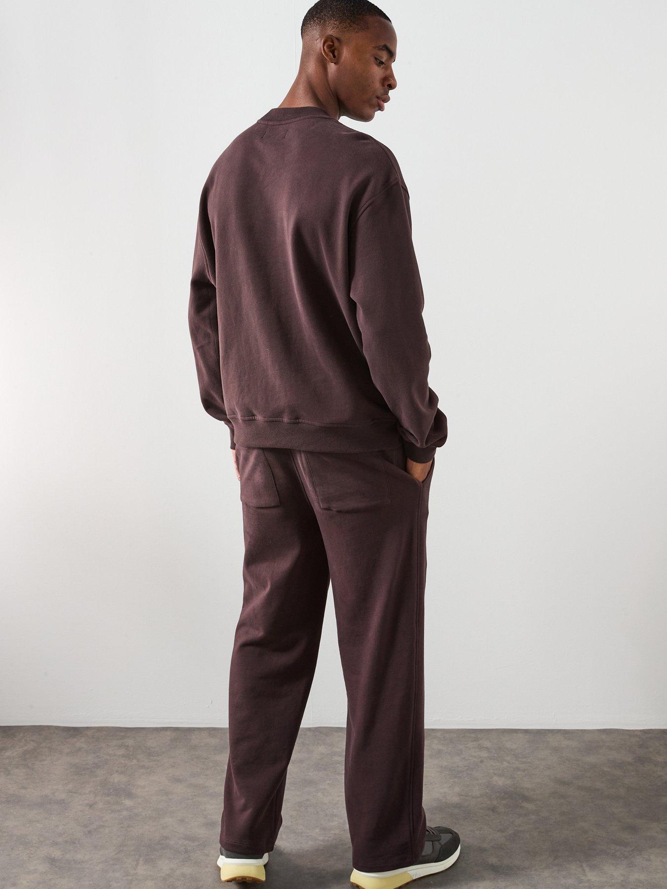 Image 6 of 6 of AllSaints All Saints Asher Crew Neck Sweat Top - Brown