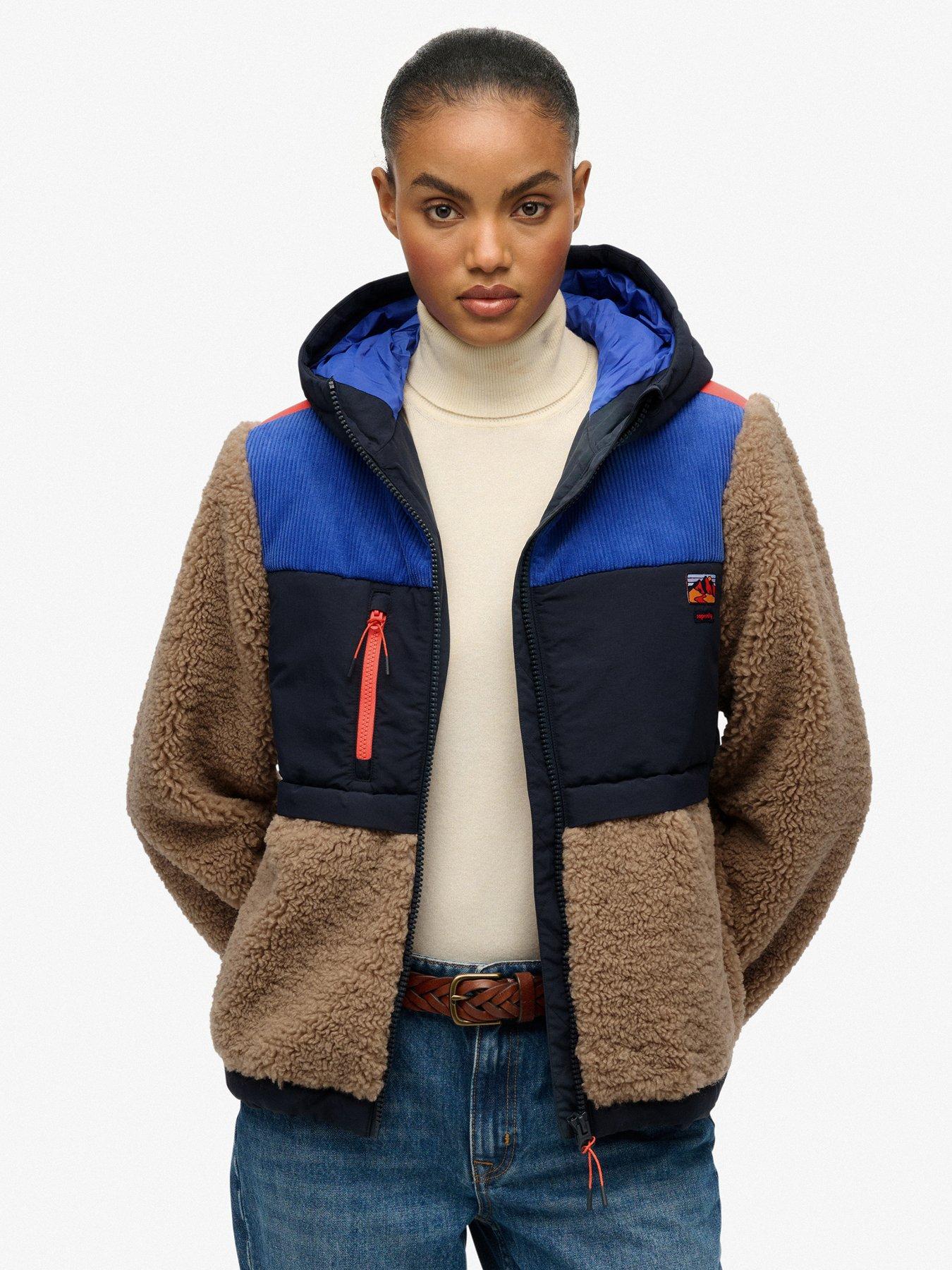 superdry-hooded-fleece-jacket-cobblestone-greyfront