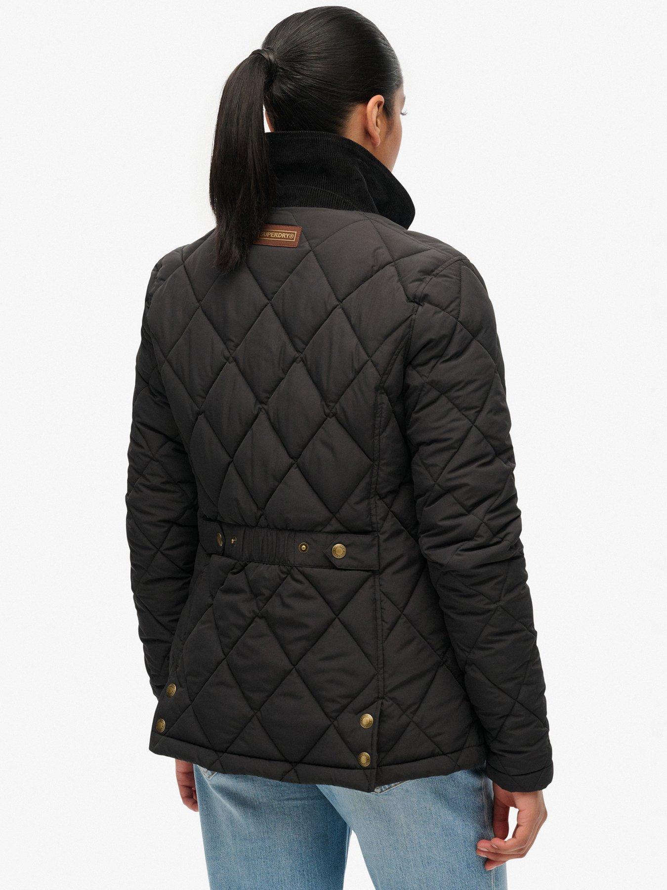 Image 2 of 7 of Superdry Cord Trimmed Liner Jacket - Black
