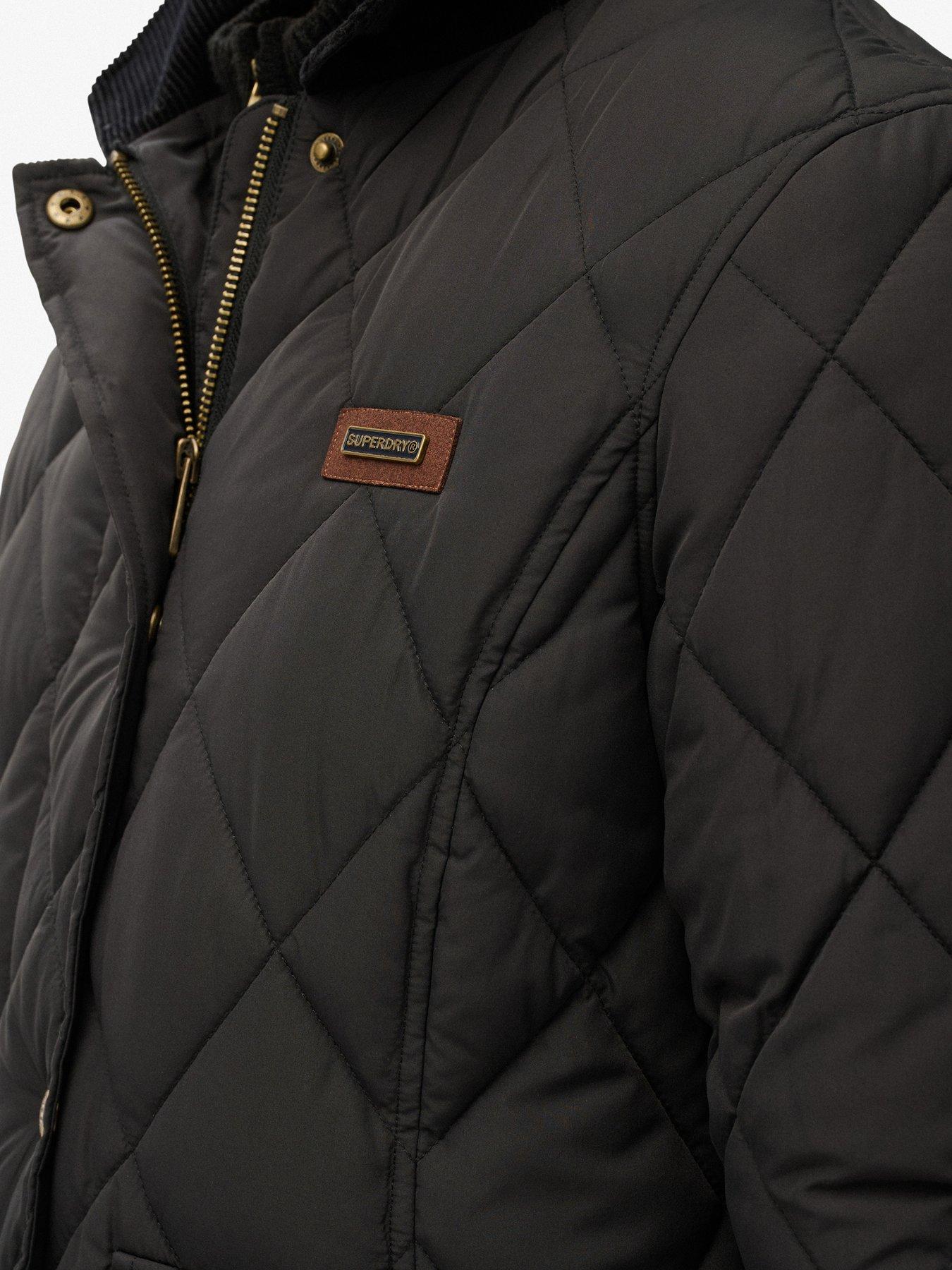 Image 6 of 7 of Superdry Cord Trimmed Liner Jacket - Black