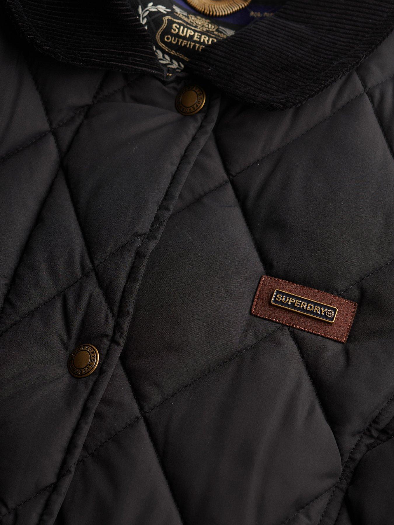Image 7 of 7 of Superdry Cord Trimmed Liner Jacket - Black