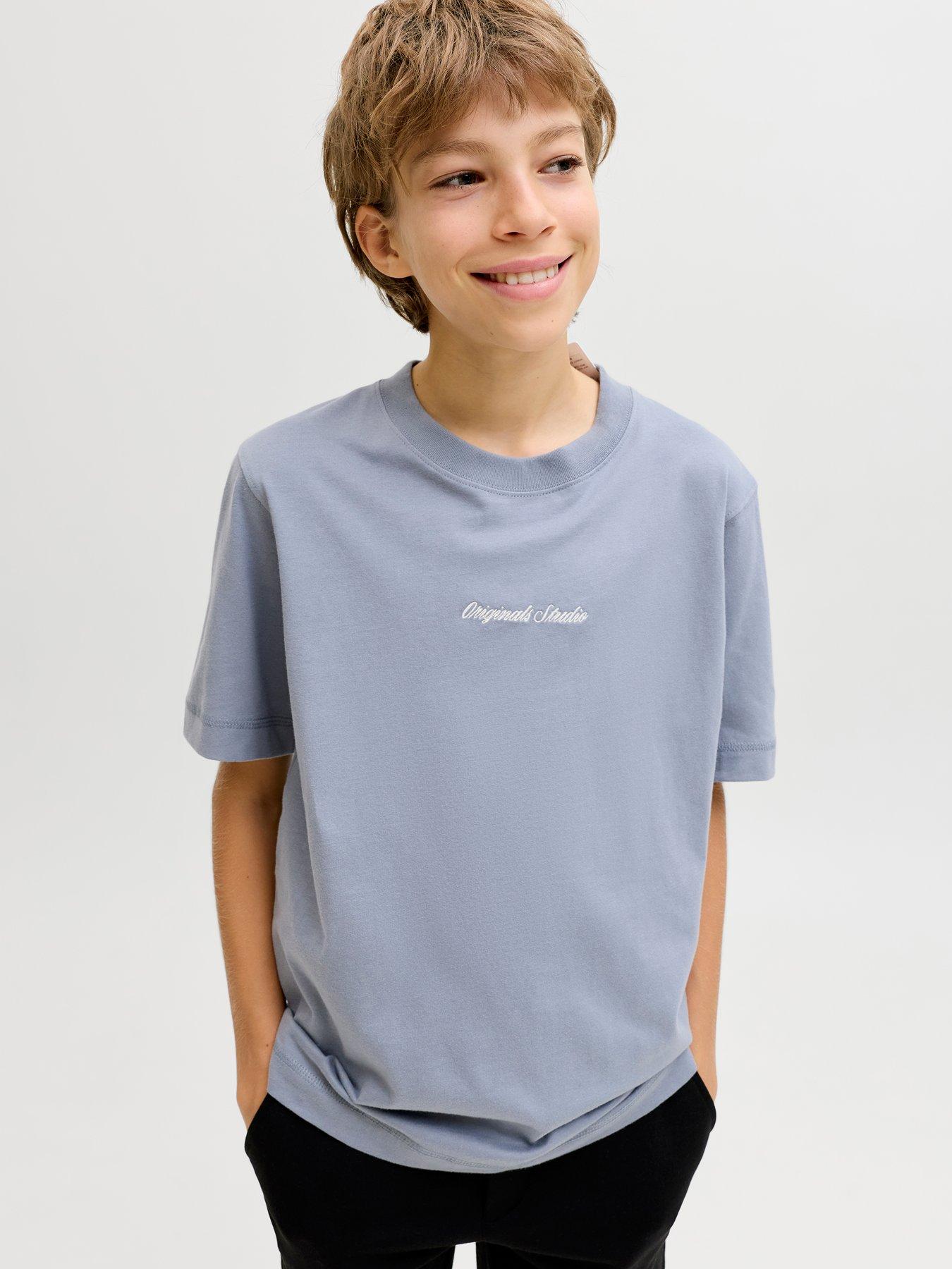 jack-jones-junior-boys-originals-studio-short-sleeve-t-shirt-grey