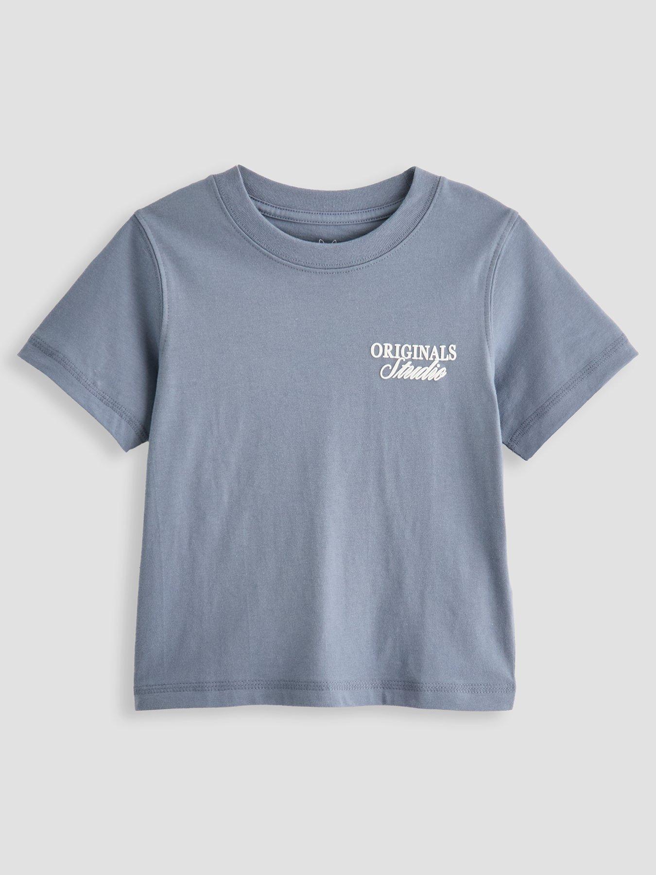 Jack & Jones Mini Younger Boys Norrebro Back Print Short Sleeve Tshirt - Tradewinds