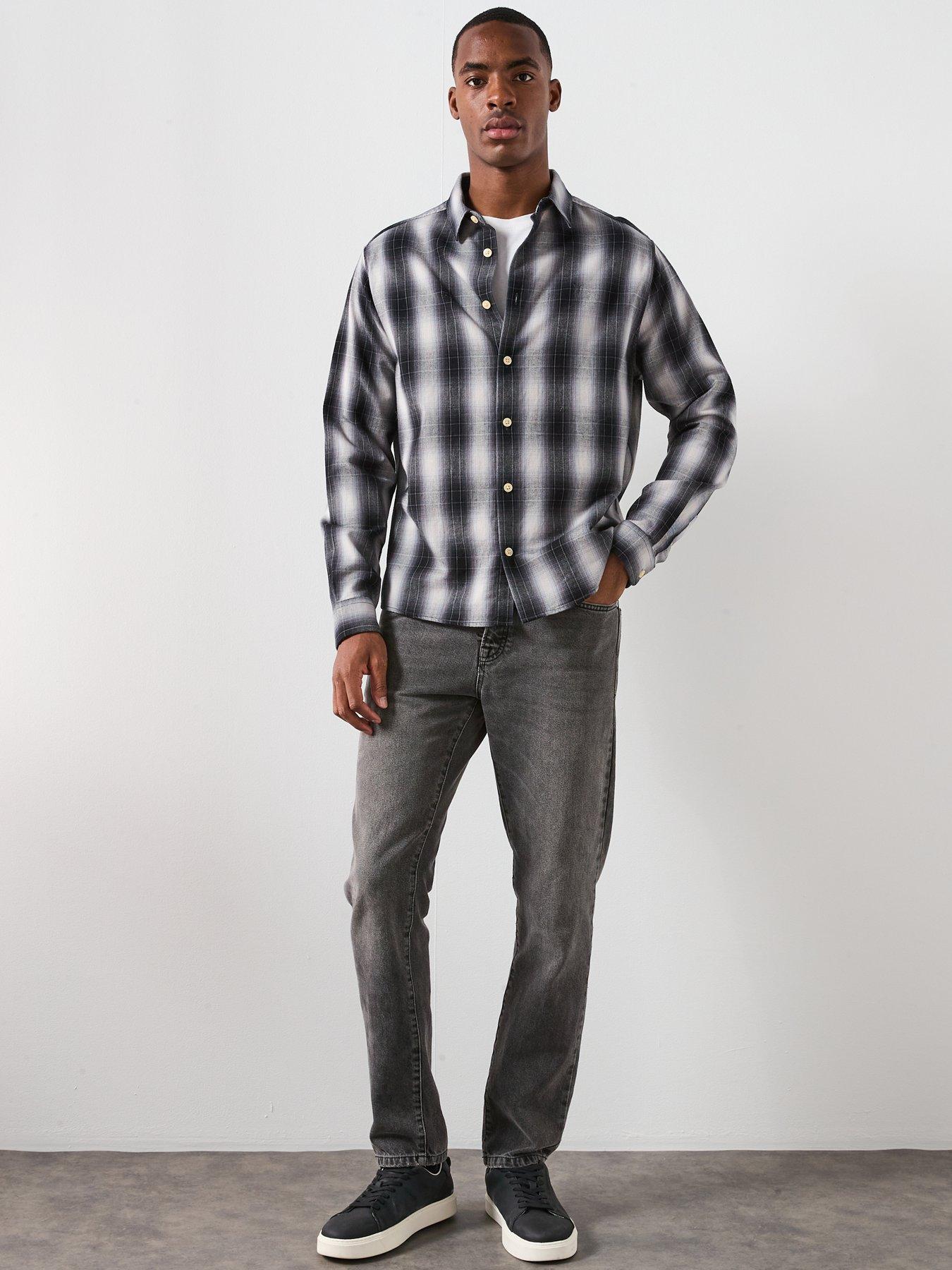Image 3 of 6 of AllSaints Holburn Checked Shirt - Black/White