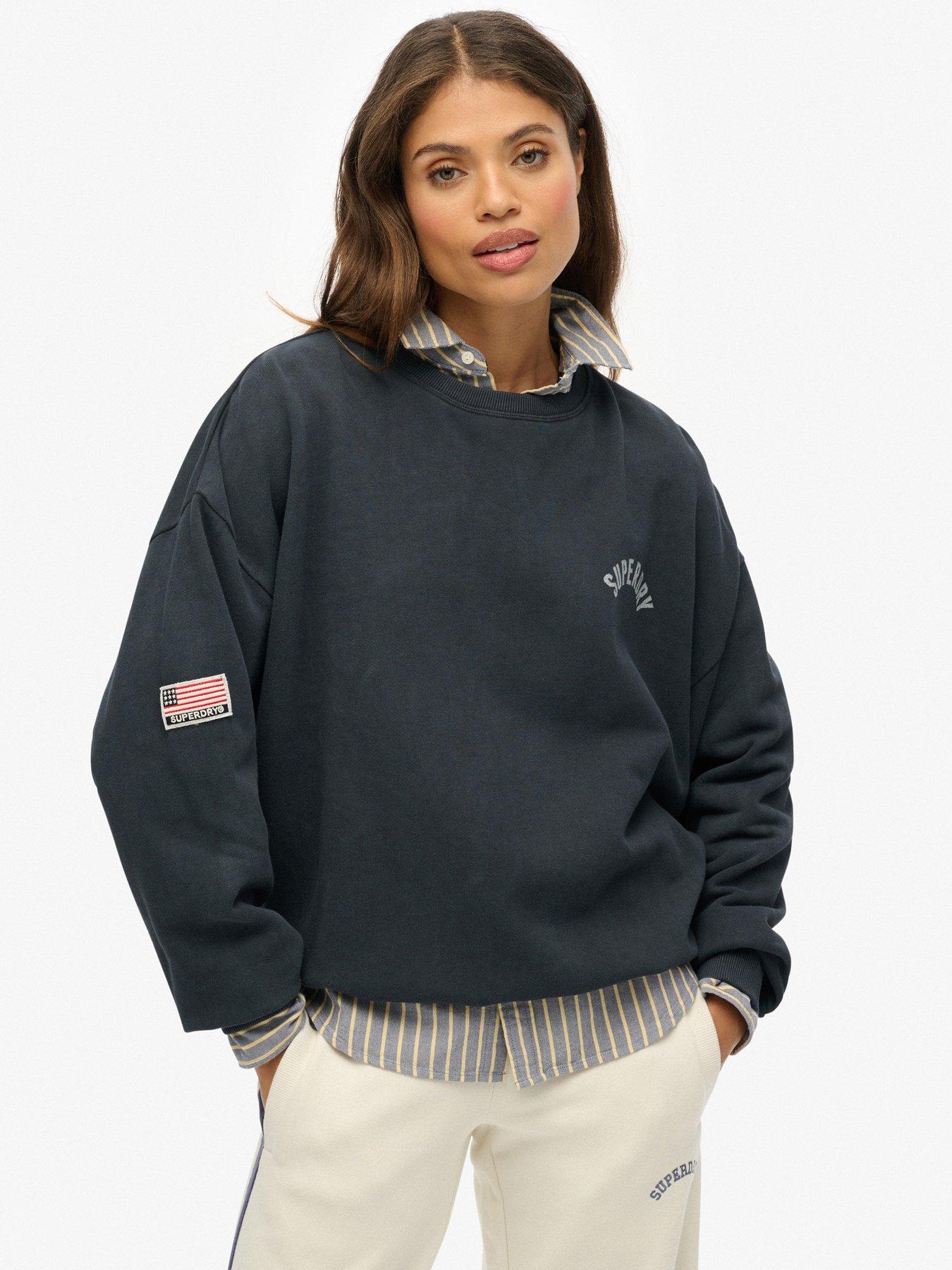 superdry-athletic-relaxed-printed-crew-eclipse-navyfront