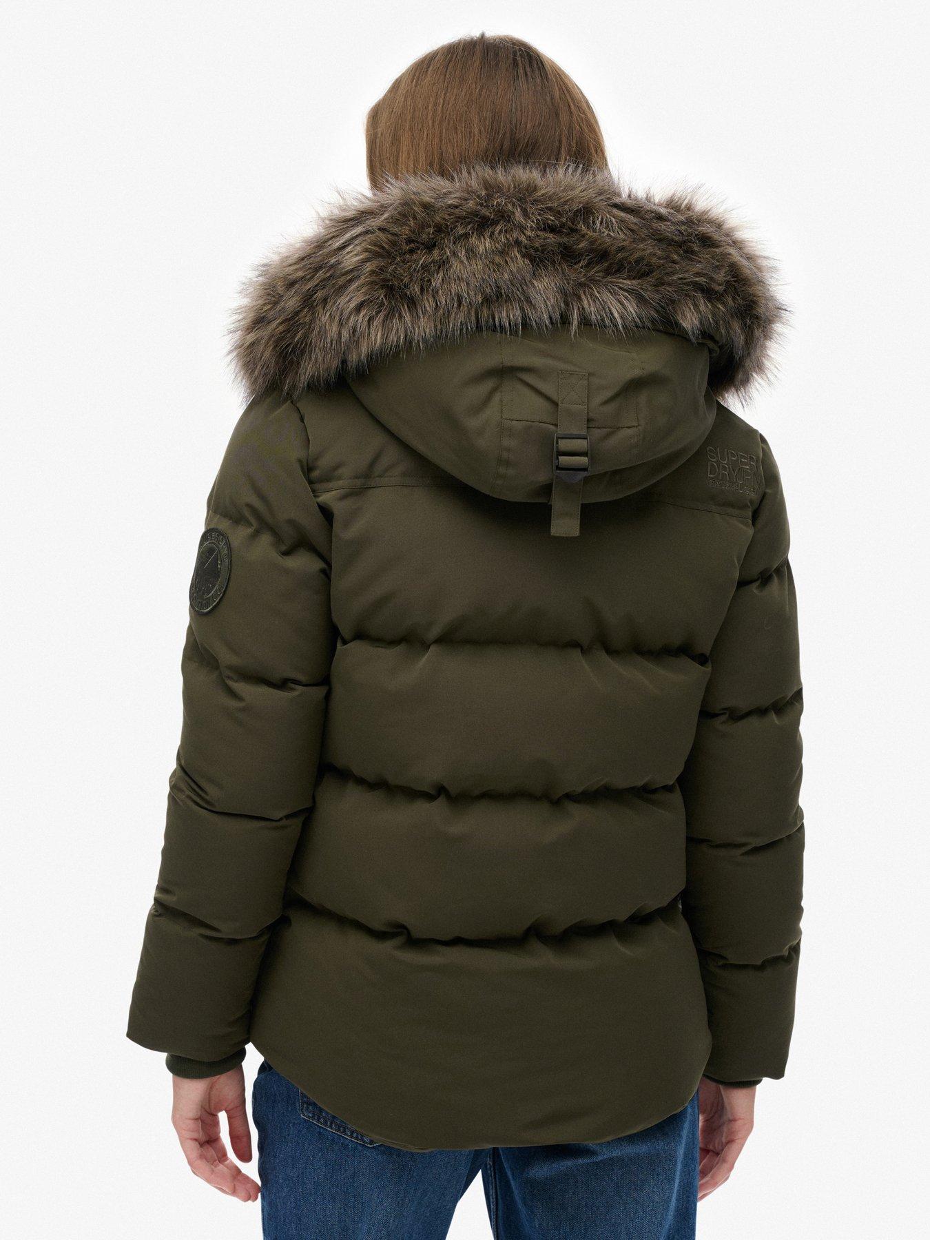 Image 2 of 7 of Superdry Everest 5 Baffle Puffer Jacket - Army Khaki Green