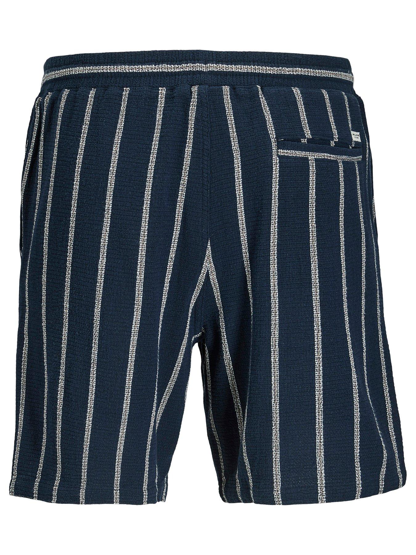 Image 2 of 2 of Jack & Jones Mini Younger Boys Stripe Co-Ord Shorts - Navy