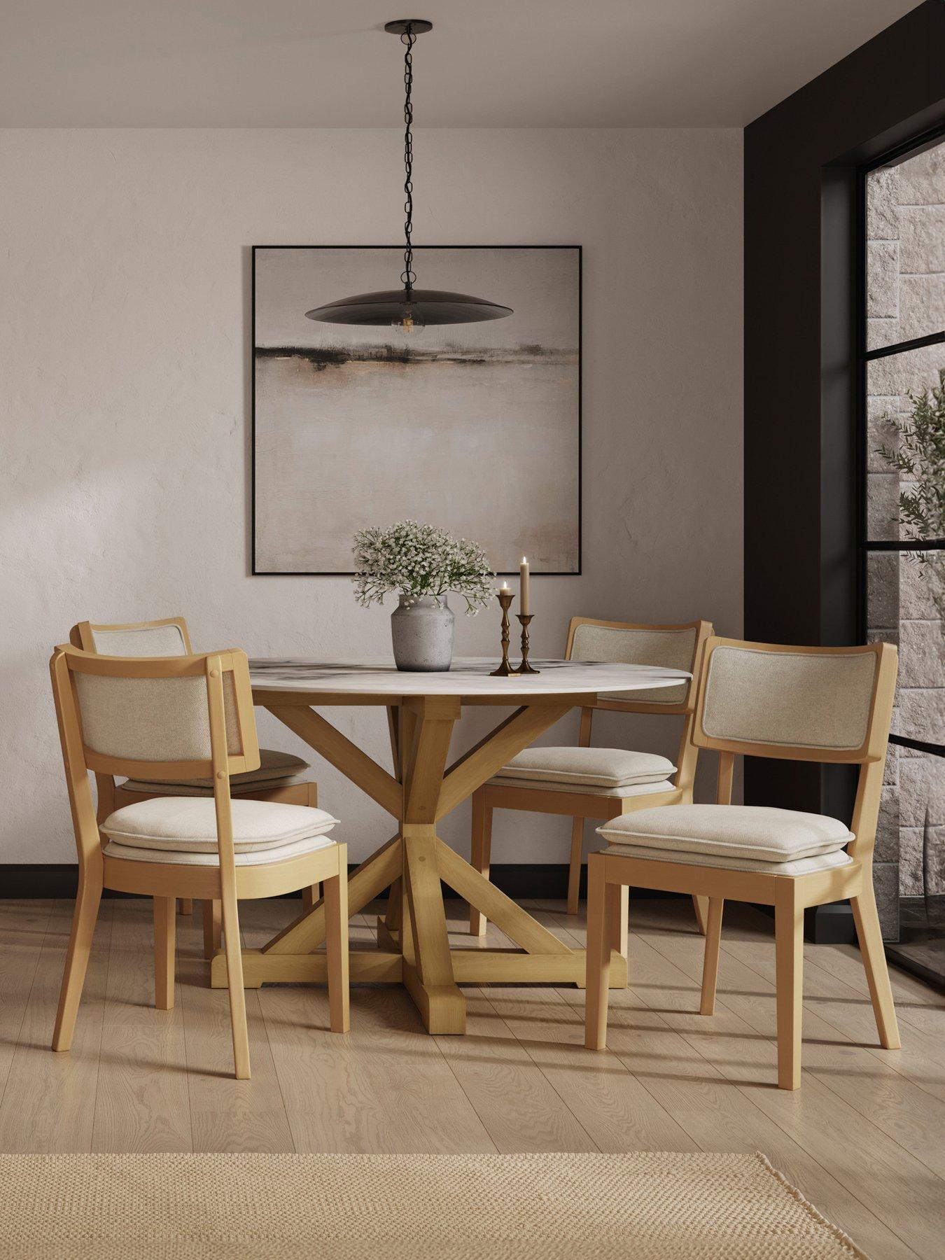 Image 1 of 6 of OTI Maggie Frost/ Umber Dining Chair