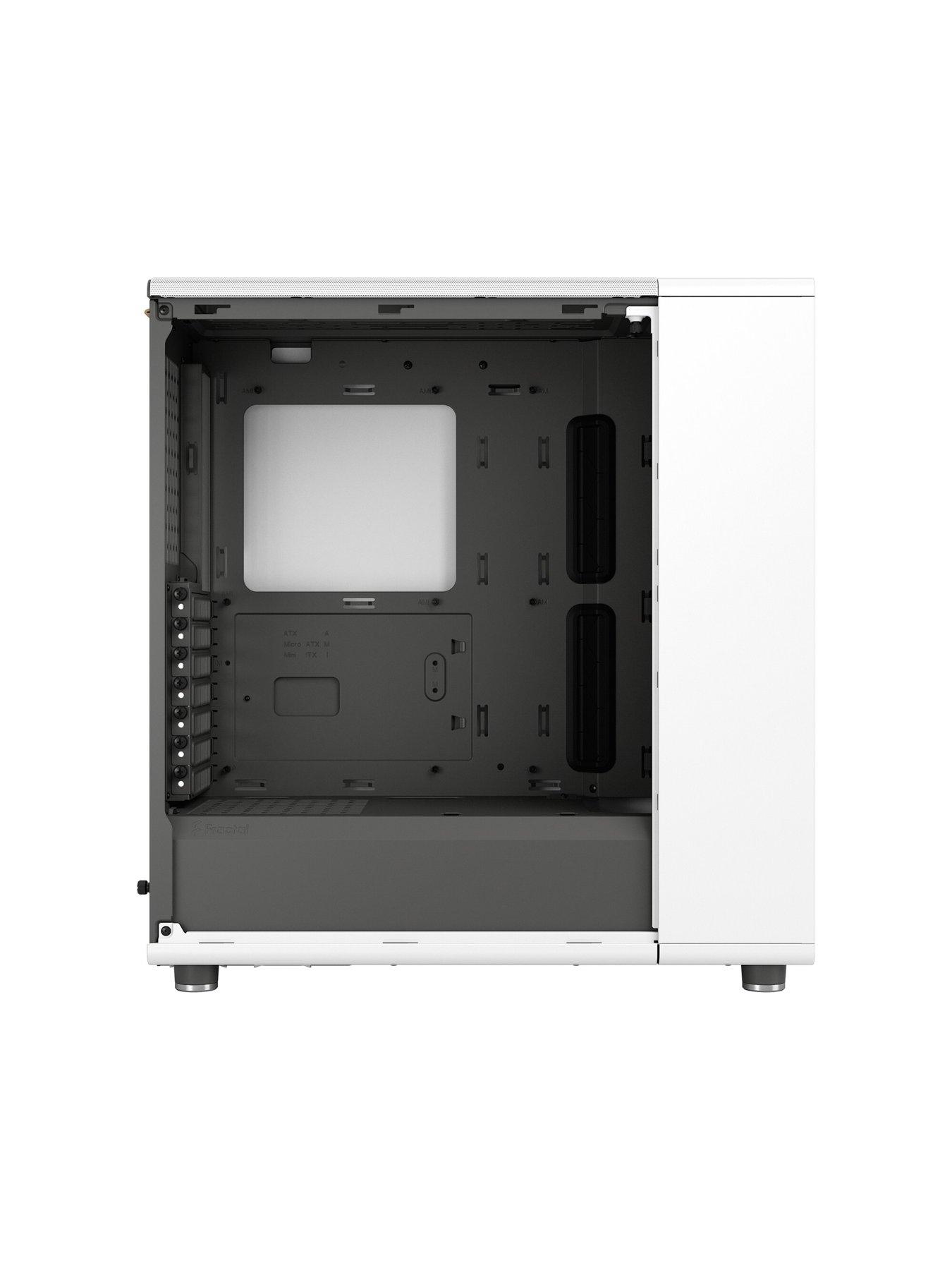 Image 5 of 7 of Fractal North Chalk White TG Clear Tint PC Case