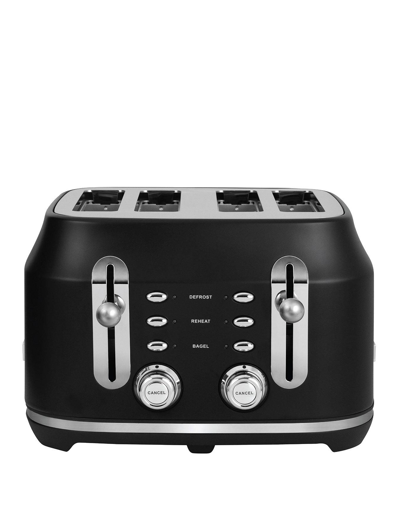 Rangemaster Rangemaster RMCL4S304BK Classic Toaster in Matt Black