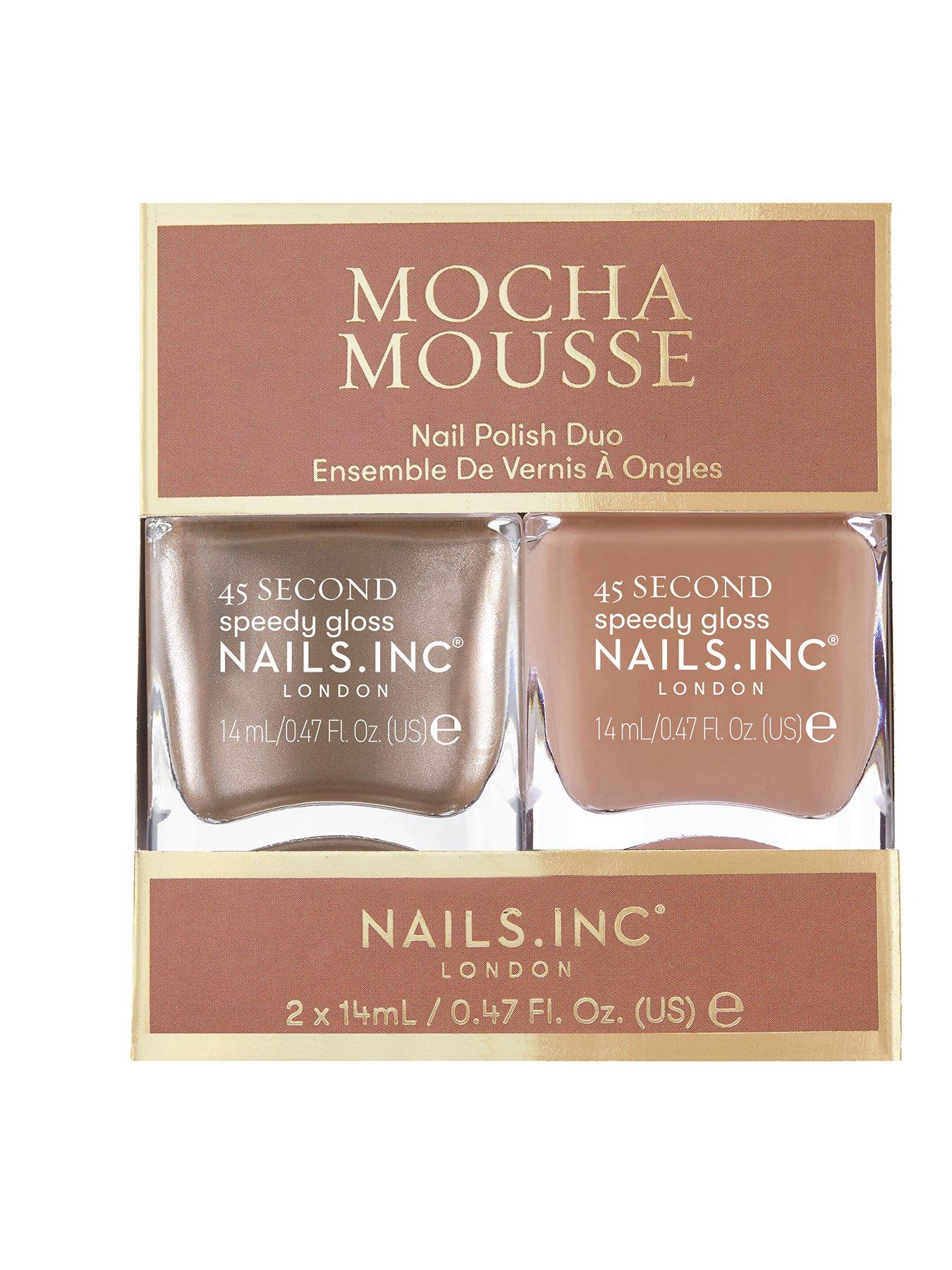 Nails Inc Nails Inc Mocha Mousse Nail Polish Duo (Value £18)