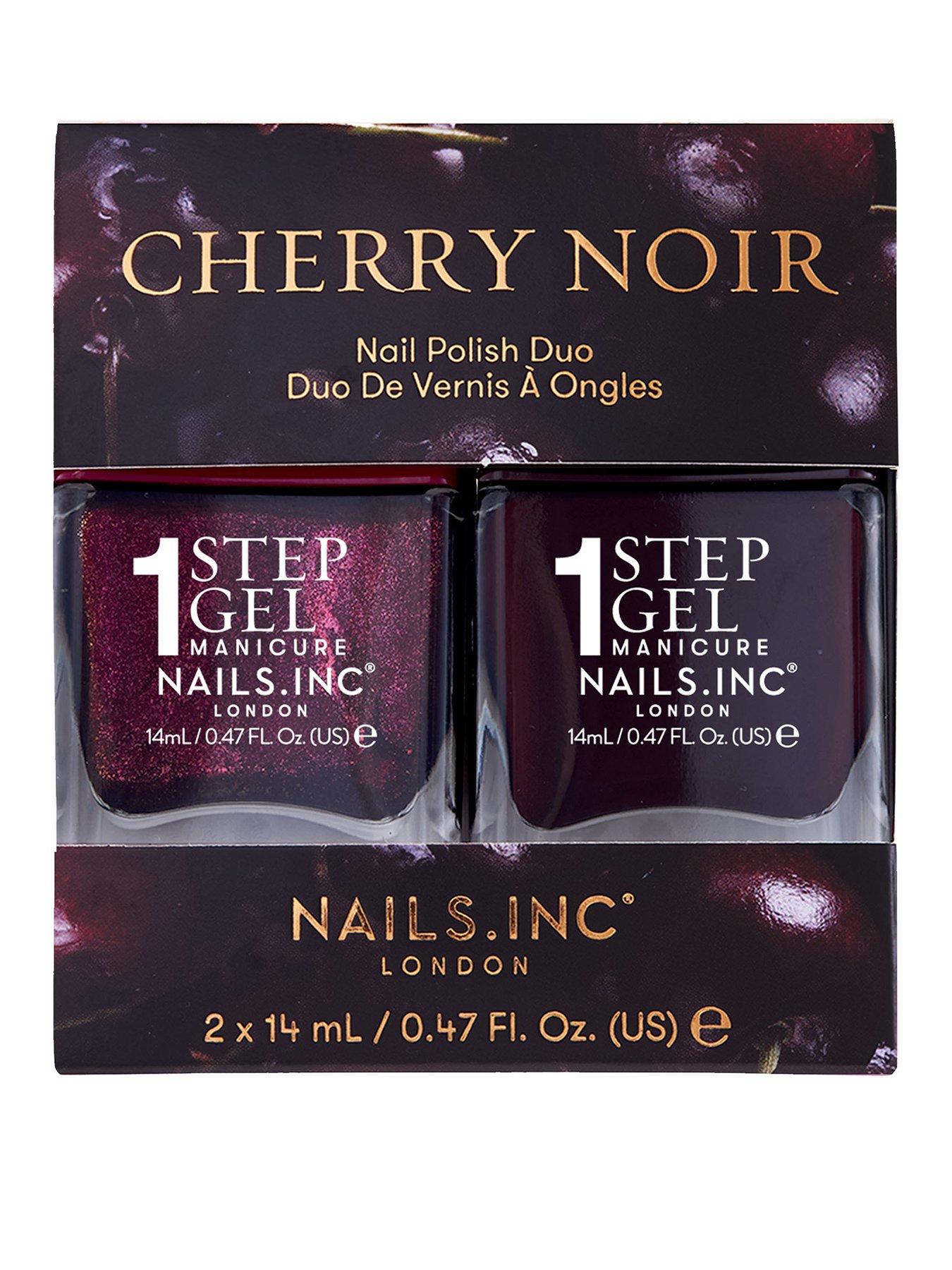 Nails Inc Nails Inc Cherry Noir Nail Polish Duo (Value £18)