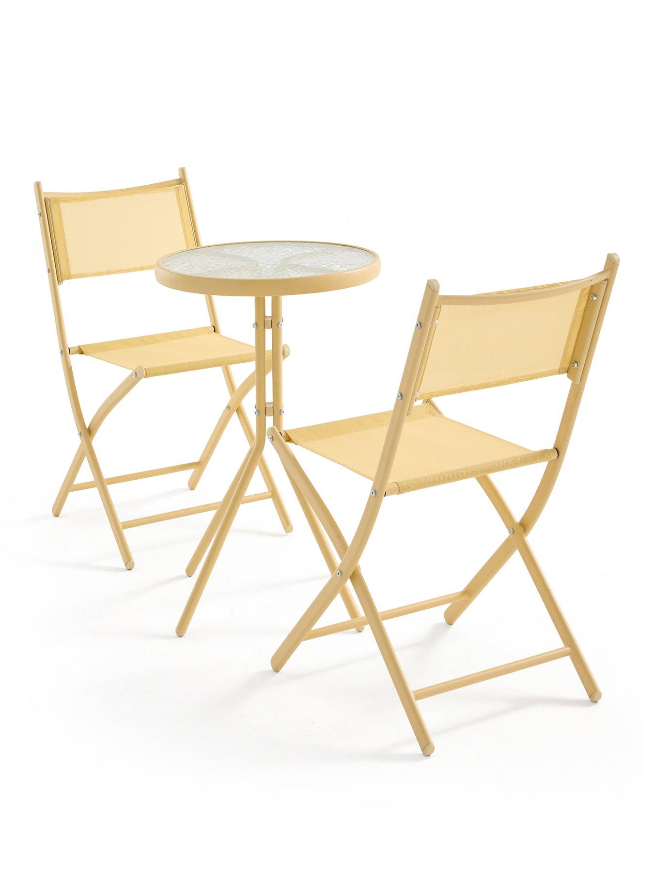 Image 2 of 7 of The Very Collection Hawaii 3-Piece Bistro Set - Buttermilk