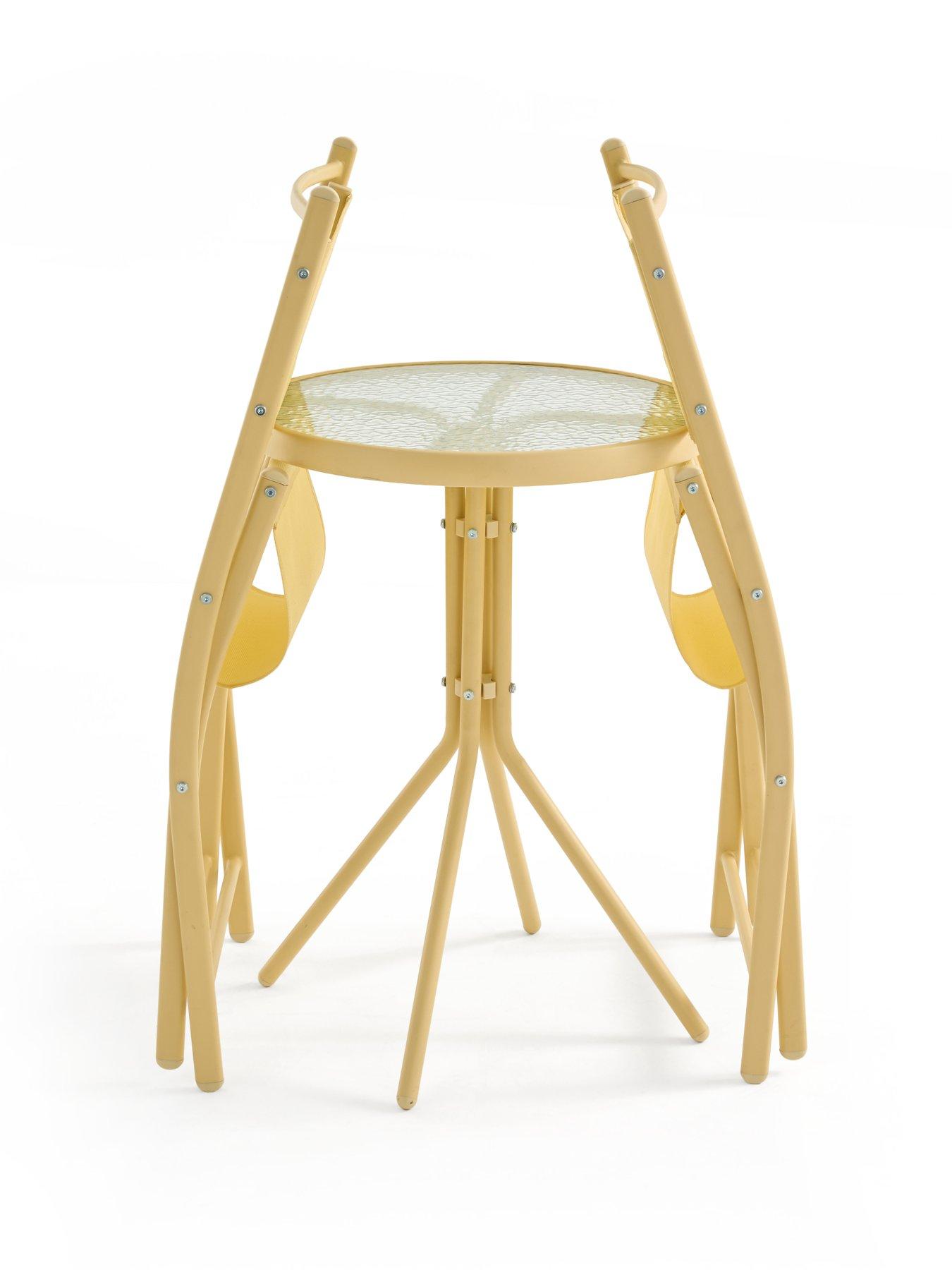 Image 5 of 7 of The Very Collection Hawaii 3-Piece Bistro Set - Buttermilk