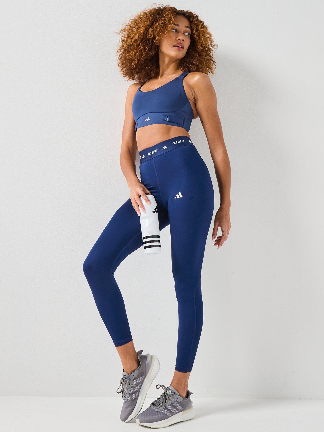Image 6 of 6 of adidas Women's Training Techfit 7/8 Tights - Blue