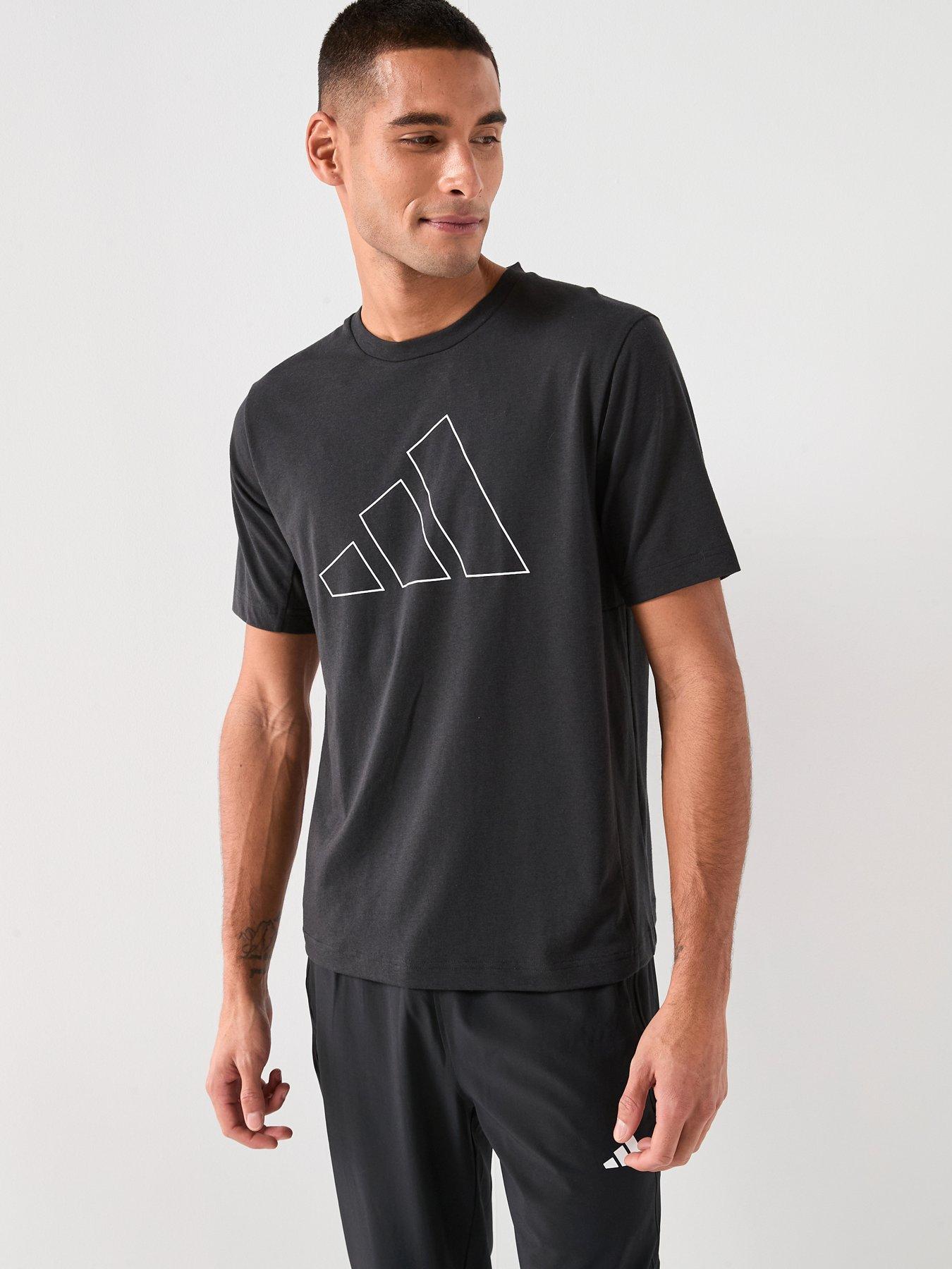 Image 1 of 6 of adidas Mens Training Workout Essentials T-Shirt - Black