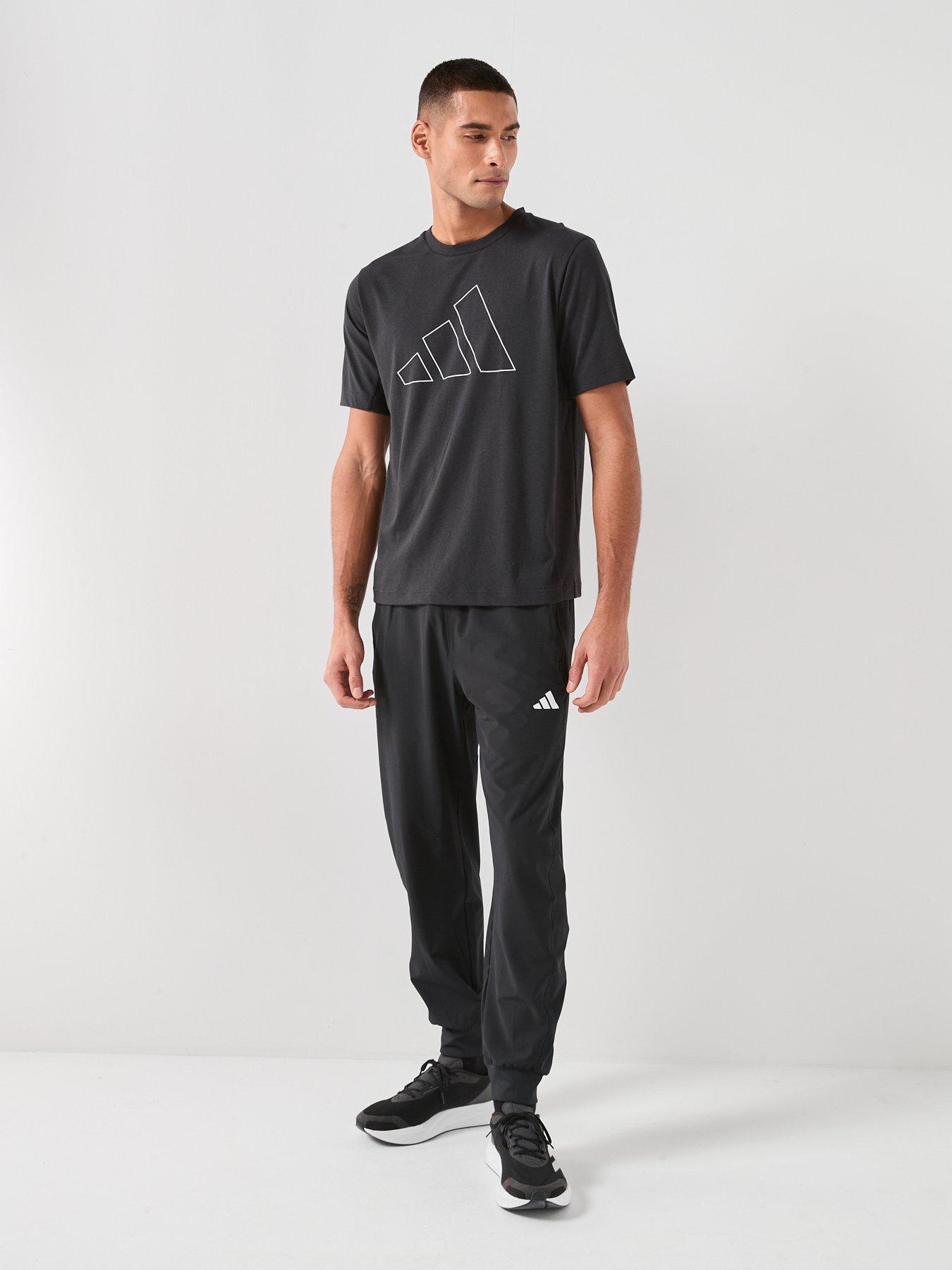Image 3 of 6 of adidas Mens Training Workout Essentials T-Shirt - Black