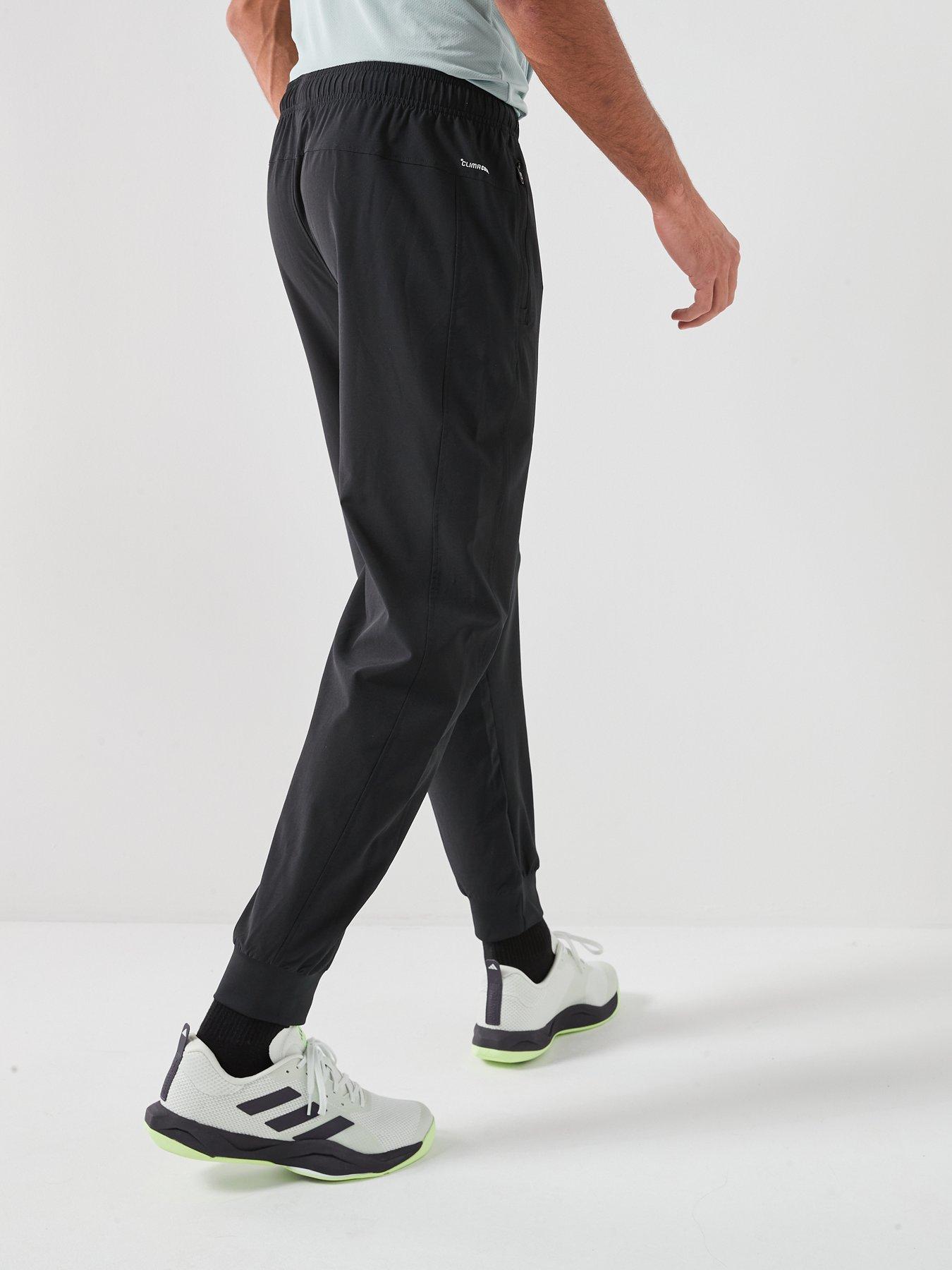 adidas-mens-training-workout-essentials-woven-trousers-blackstillFront