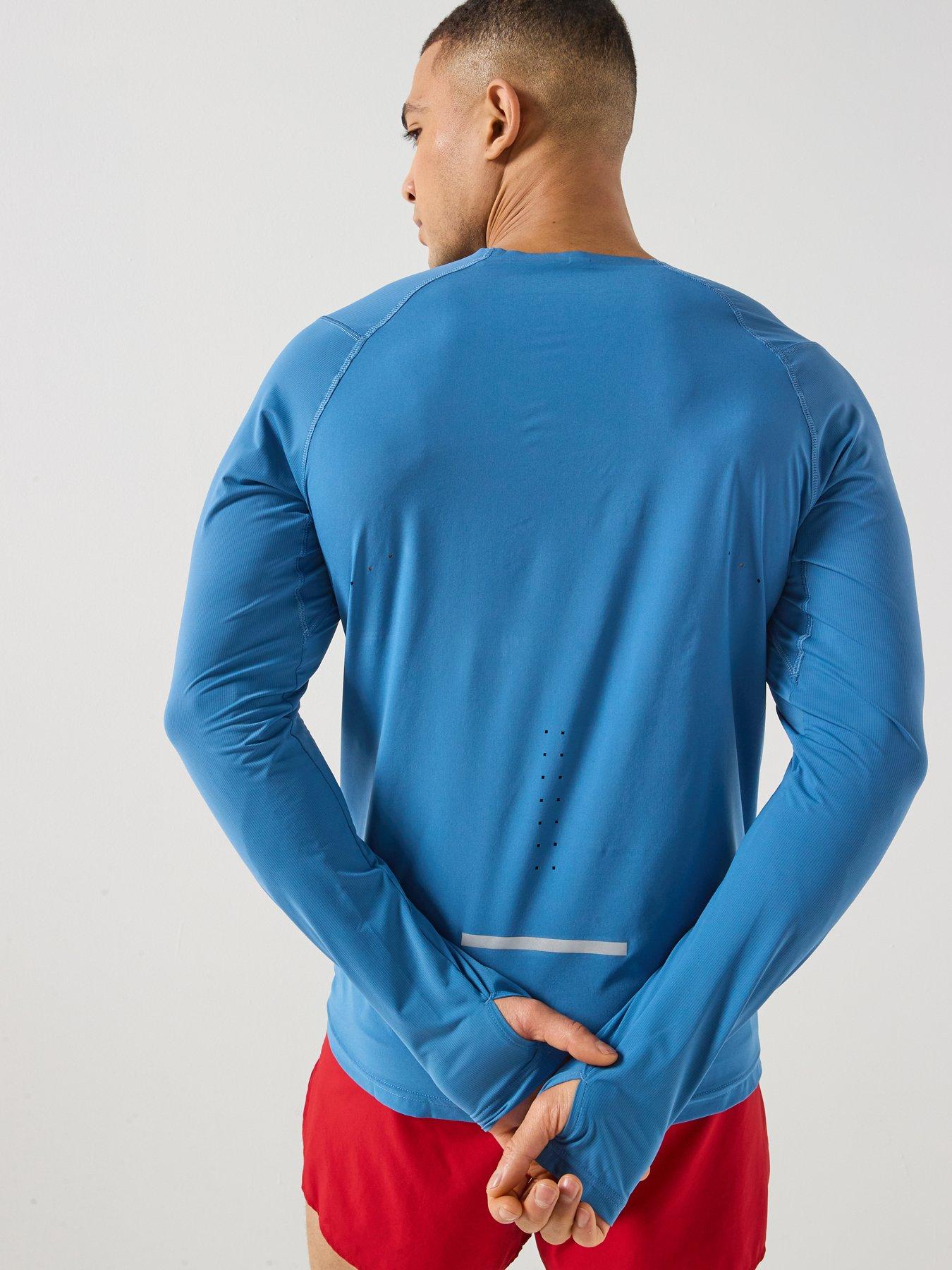 Image 2 of 6 of adidas Mens Running Adi365 Climacool Long Sleeve T-Shirt - Blue