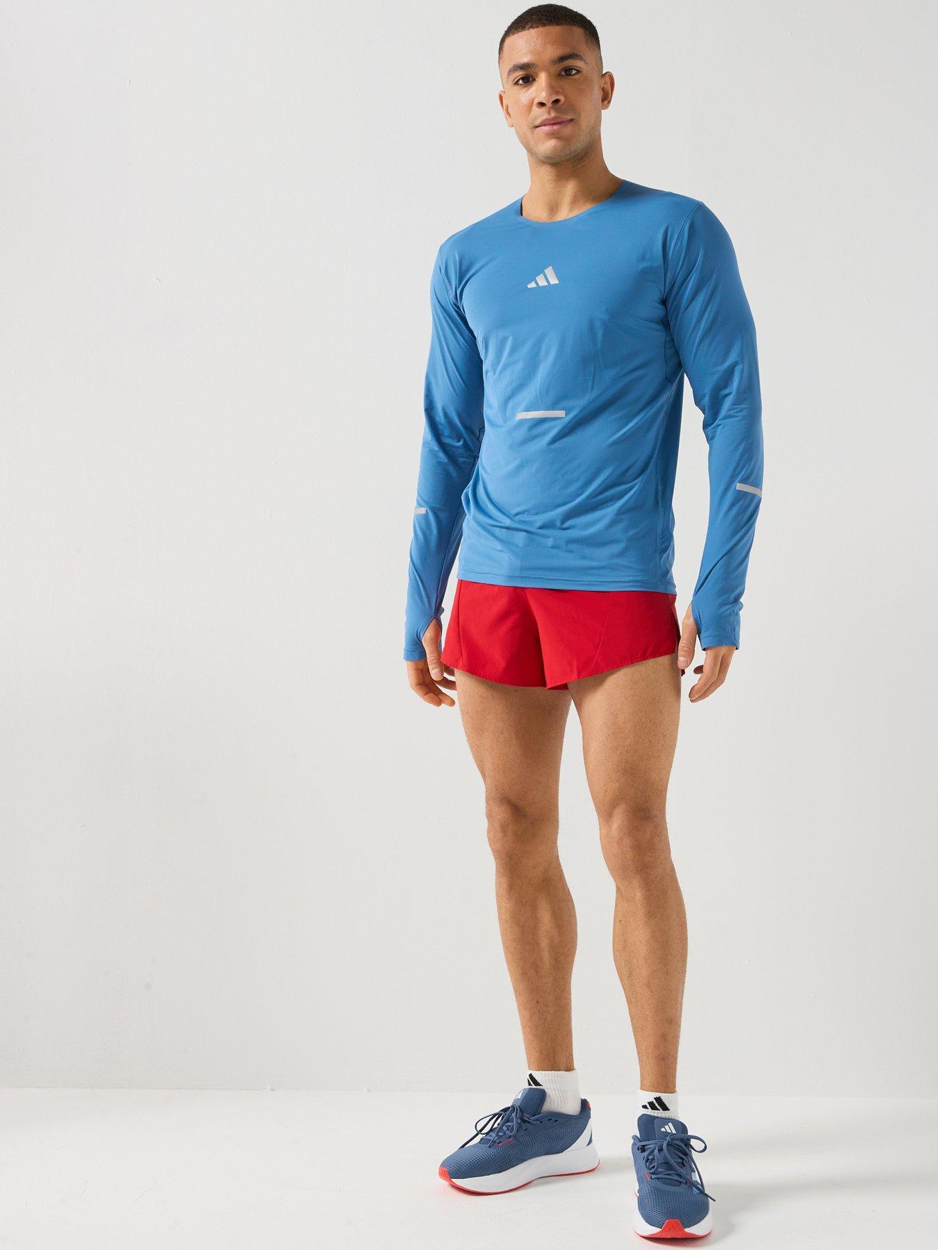 Image 3 of 6 of adidas Mens Running Adi365 Climacool Long Sleeve T-Shirt - Blue