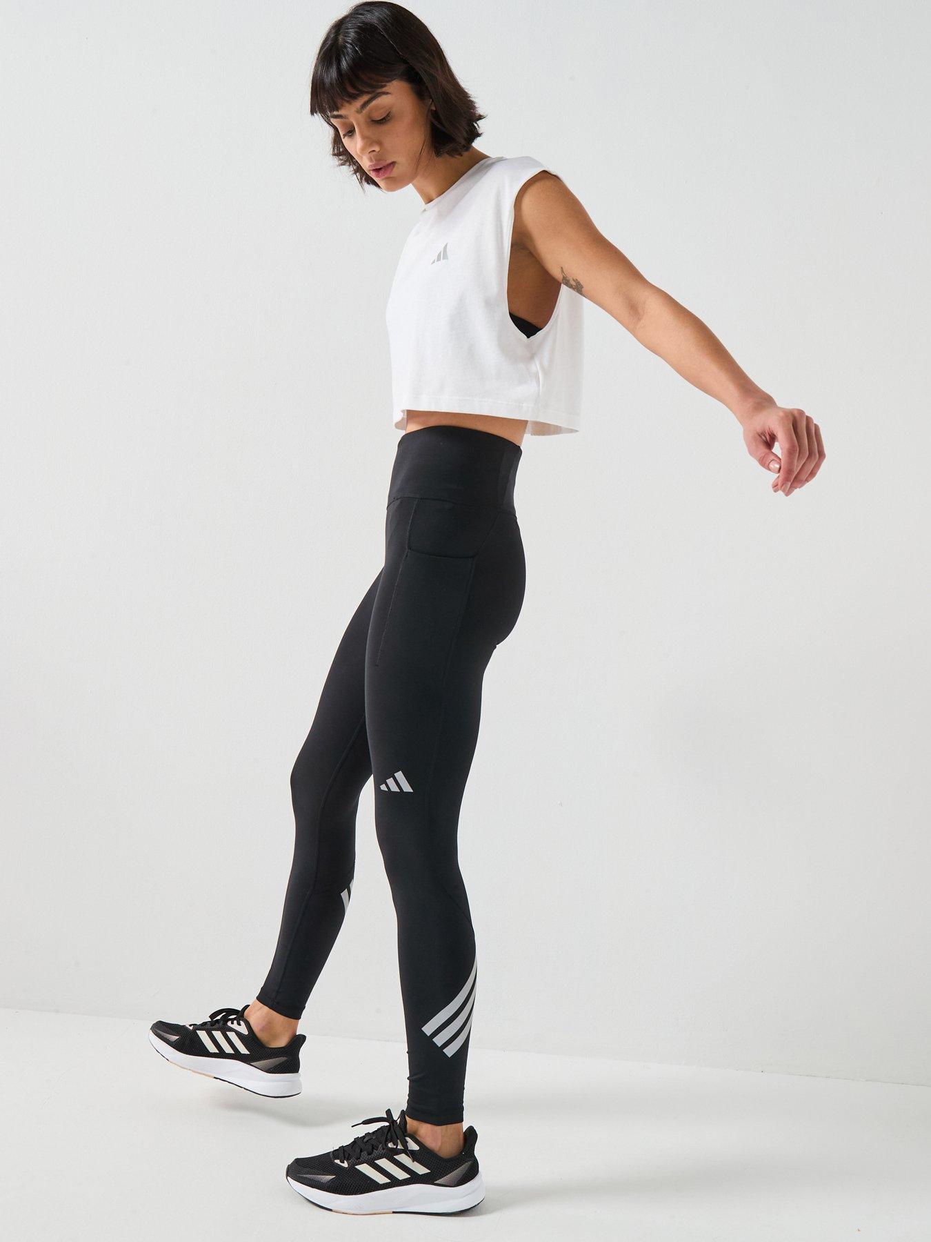 Image 5 of 6 of adidas Womens Running Adi365 Essentials Crop T-Shirt - White