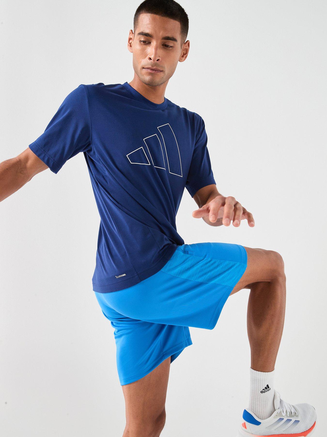 adidas-mens-training-workout-essentials-t-shirt-bluefront