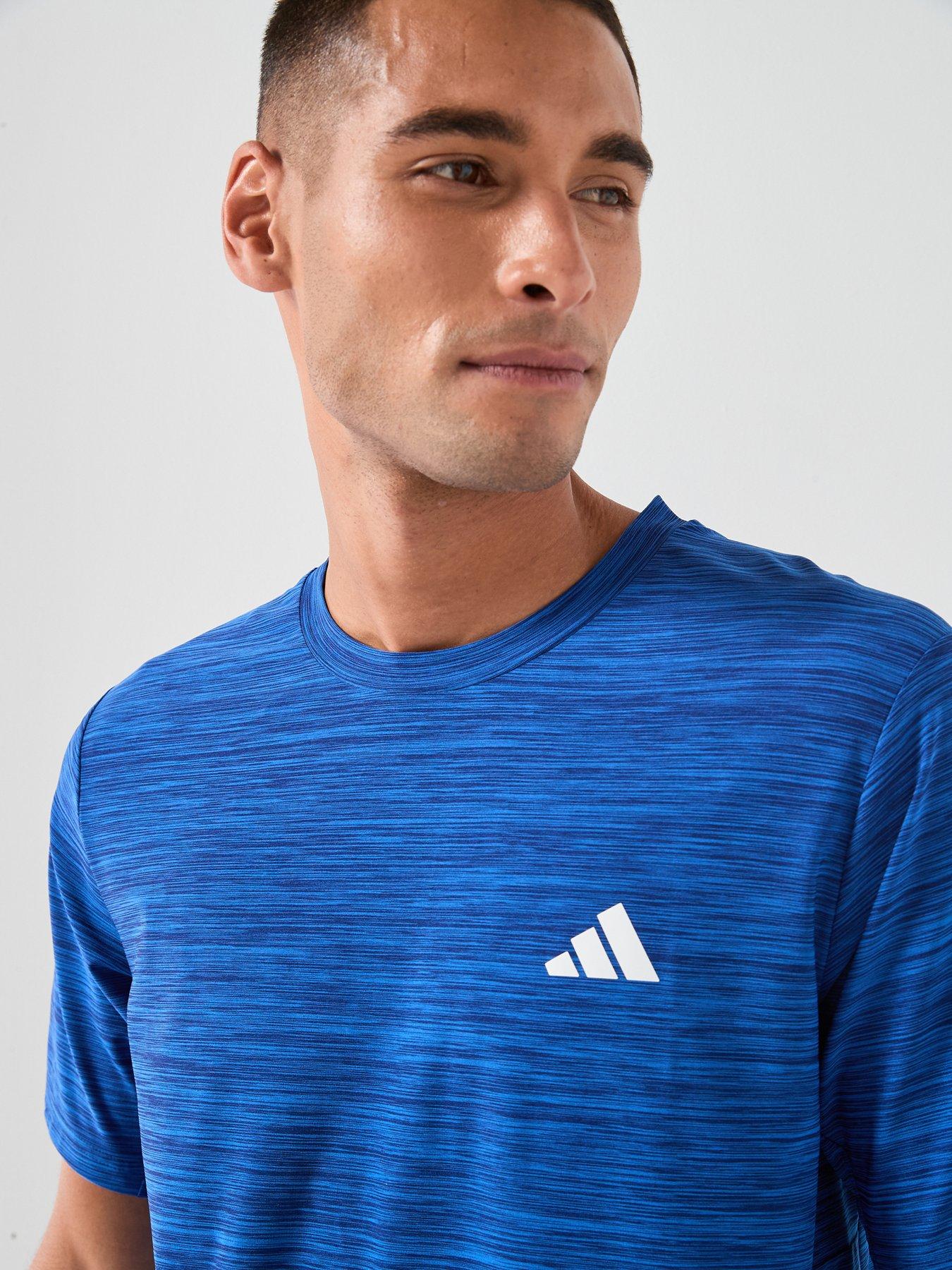Image 6 of 6 of adidas Mens Training Workout Essentials T-Shirt - Blue