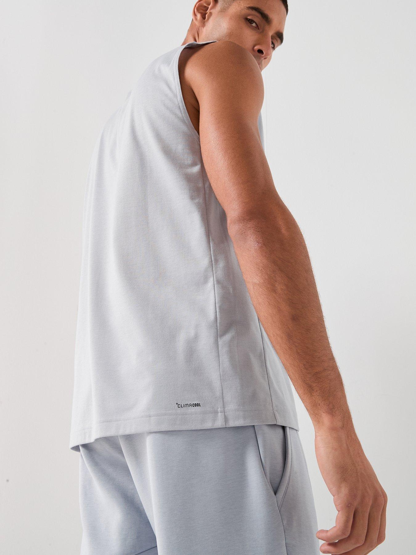adidas-mens-training-workout-essentials-tank-greyoutfit