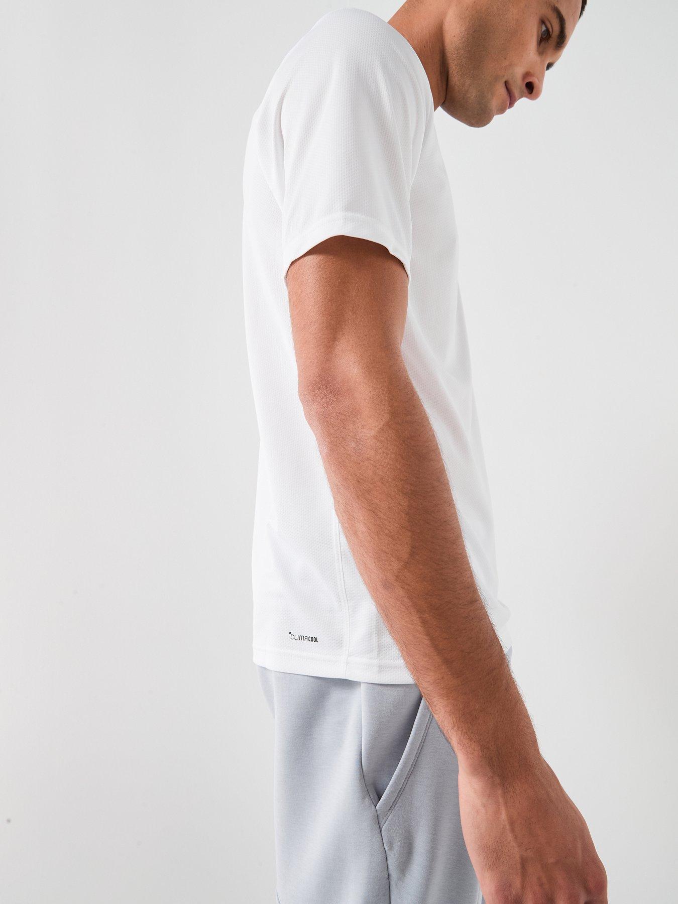 Image 4 of 6 of adidas Mens Training Workout Essentials Polo Shirt - White