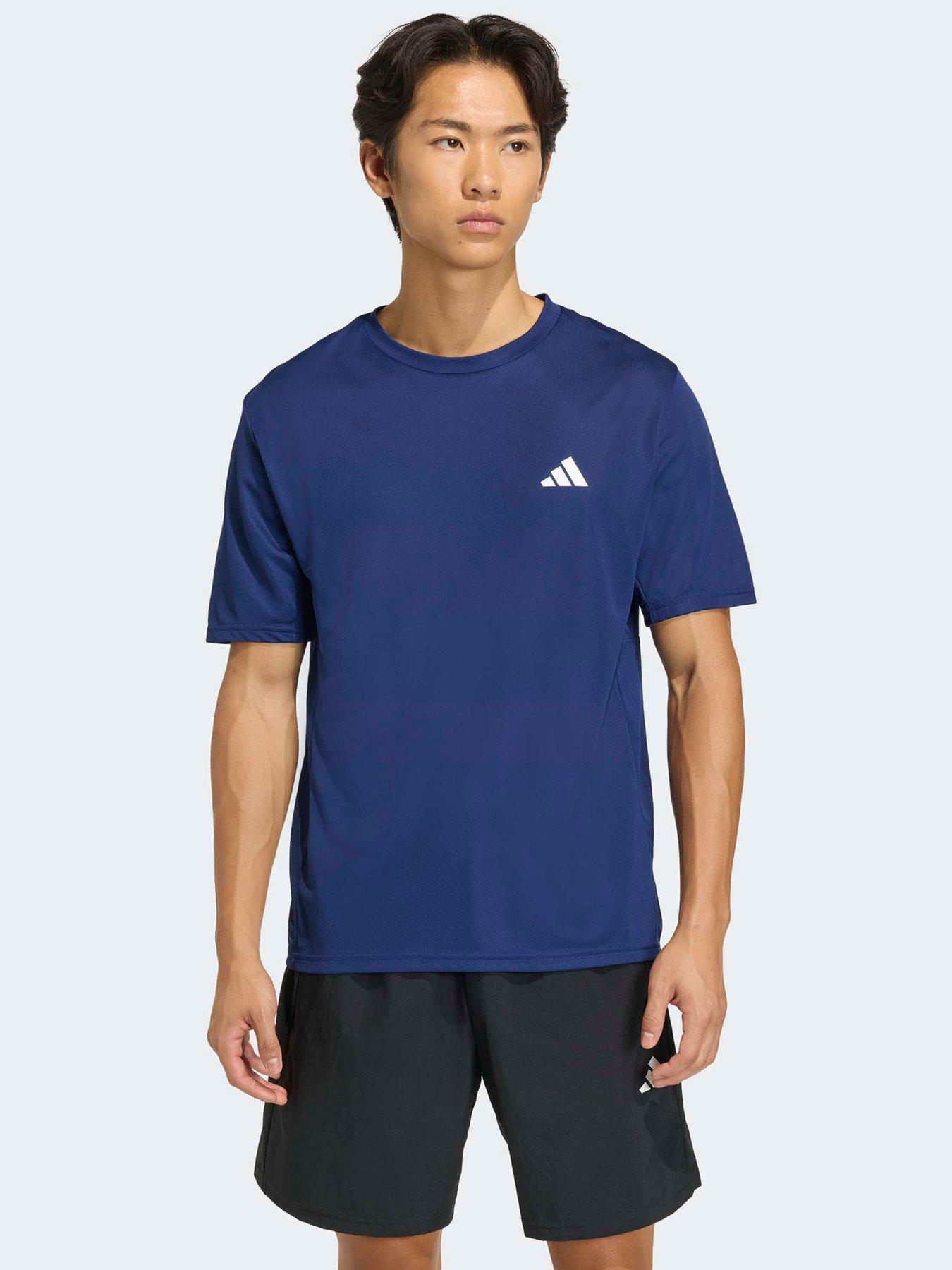 adidas Mens Training Workout Essentials T-Shirt - Blue
