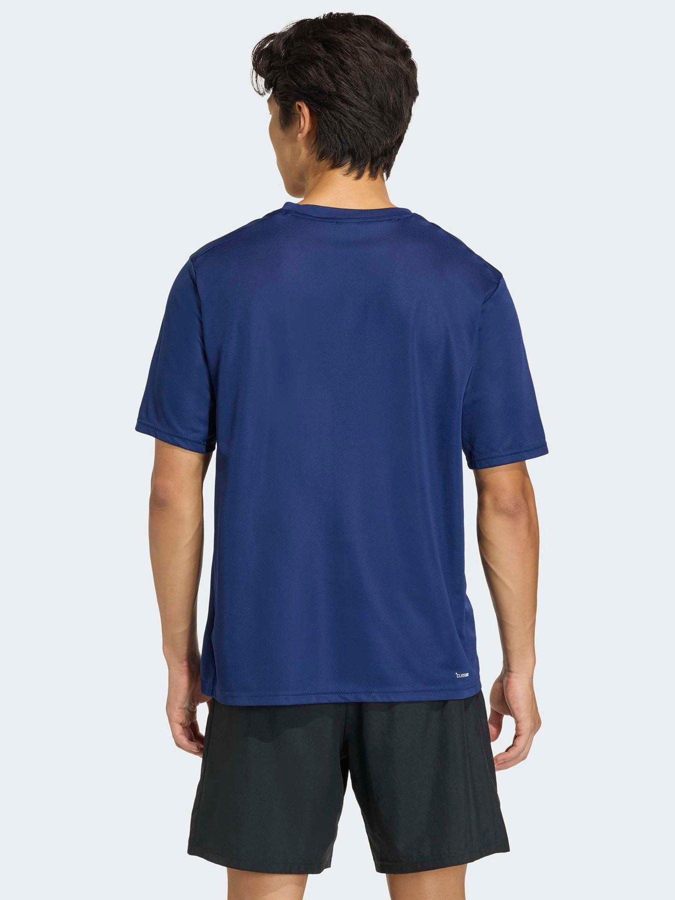 Image 2 of 5 of adidas Mens Training Workout Essentials T-Shirt - Blue