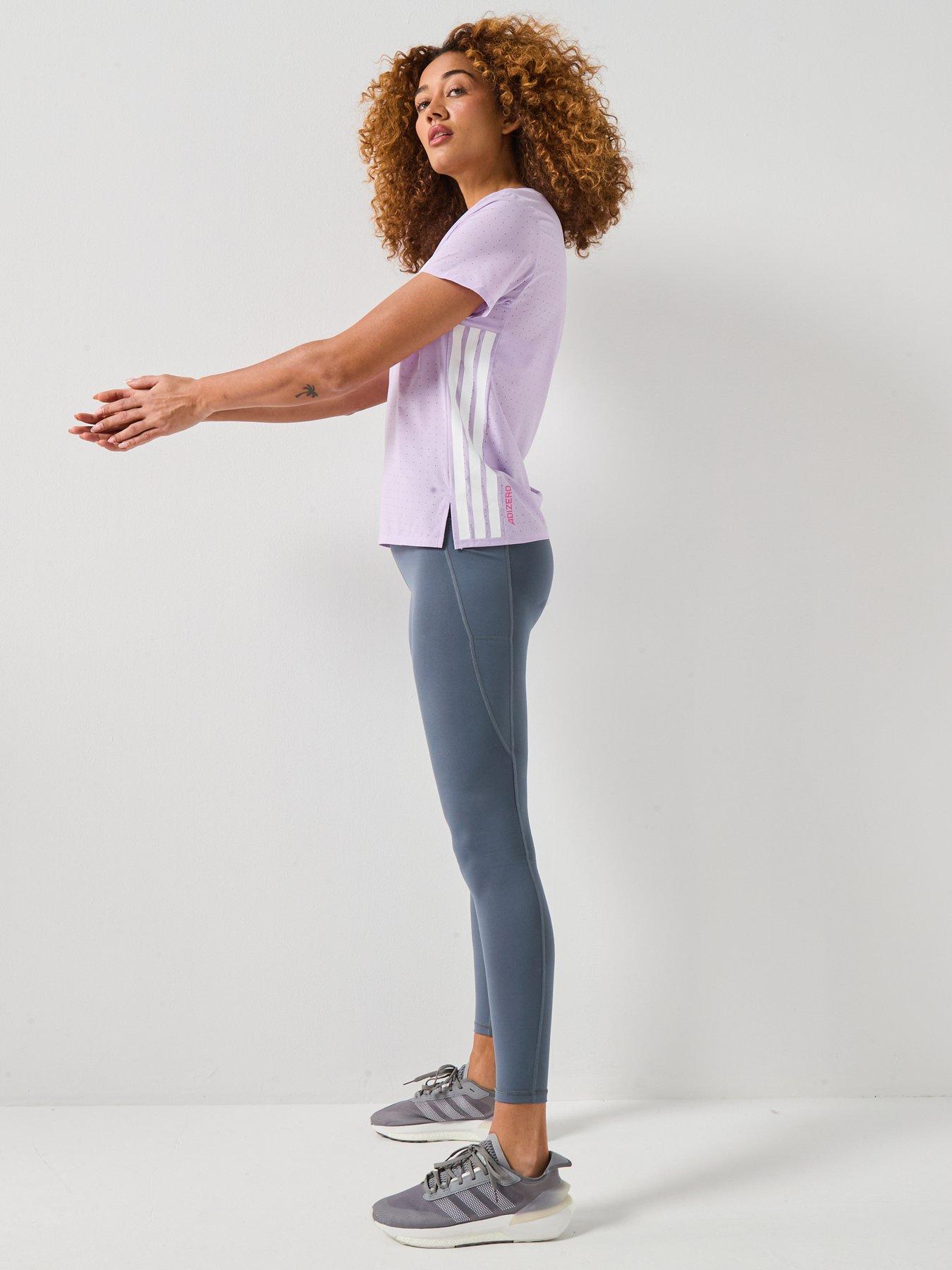 Image 6 of 6 of adidas Womens Running Adizero T-Shirt - Purple