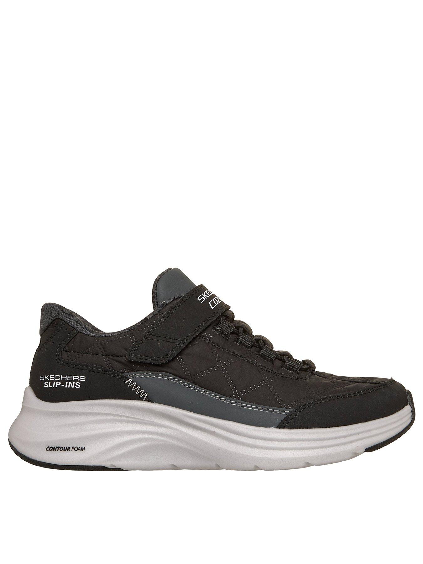 Skechers Kids Contour Foam Slip-in Trainers - Black