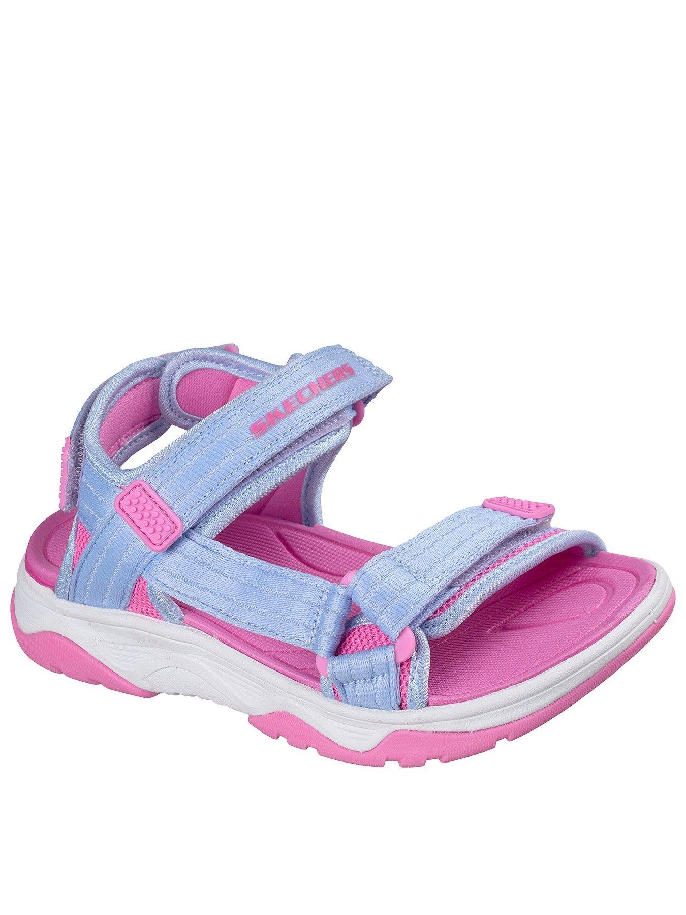 Image 1 of 6 of Skechers Kids Tread Seeker Sandals - Pink/lilac