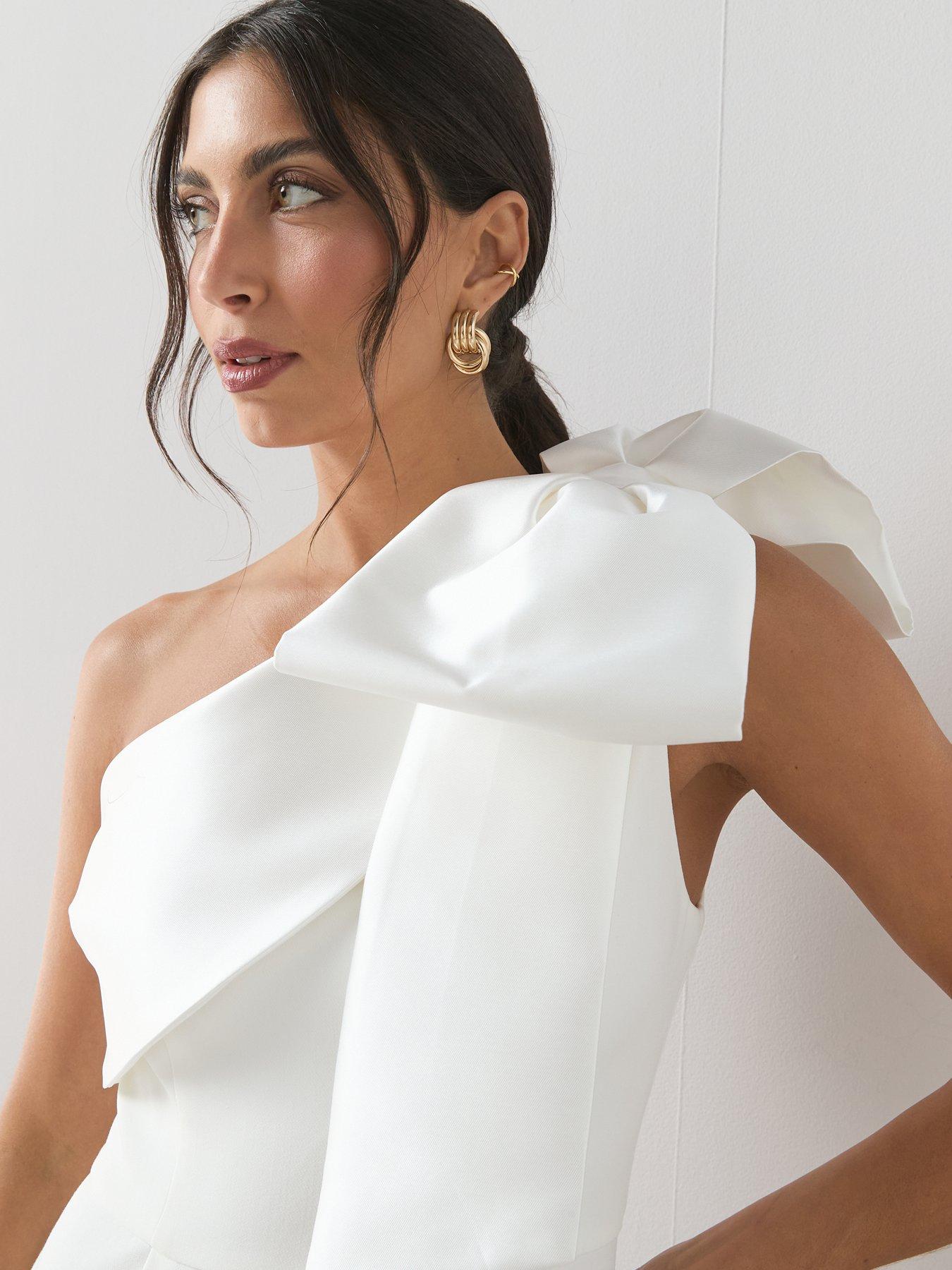 the-very-collection-bow-detail-one-shoulder-jumpsuit-whiteoutfit