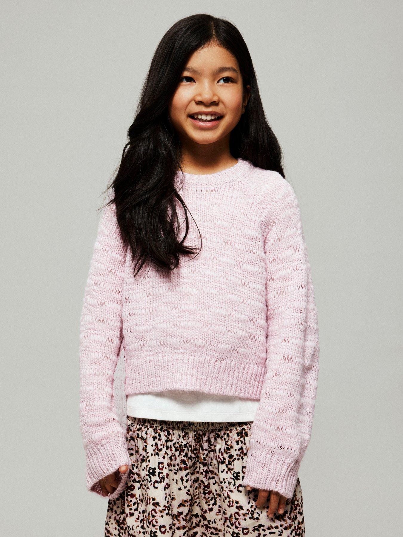 name-it-girls-open-knit-jumper-light-pink
