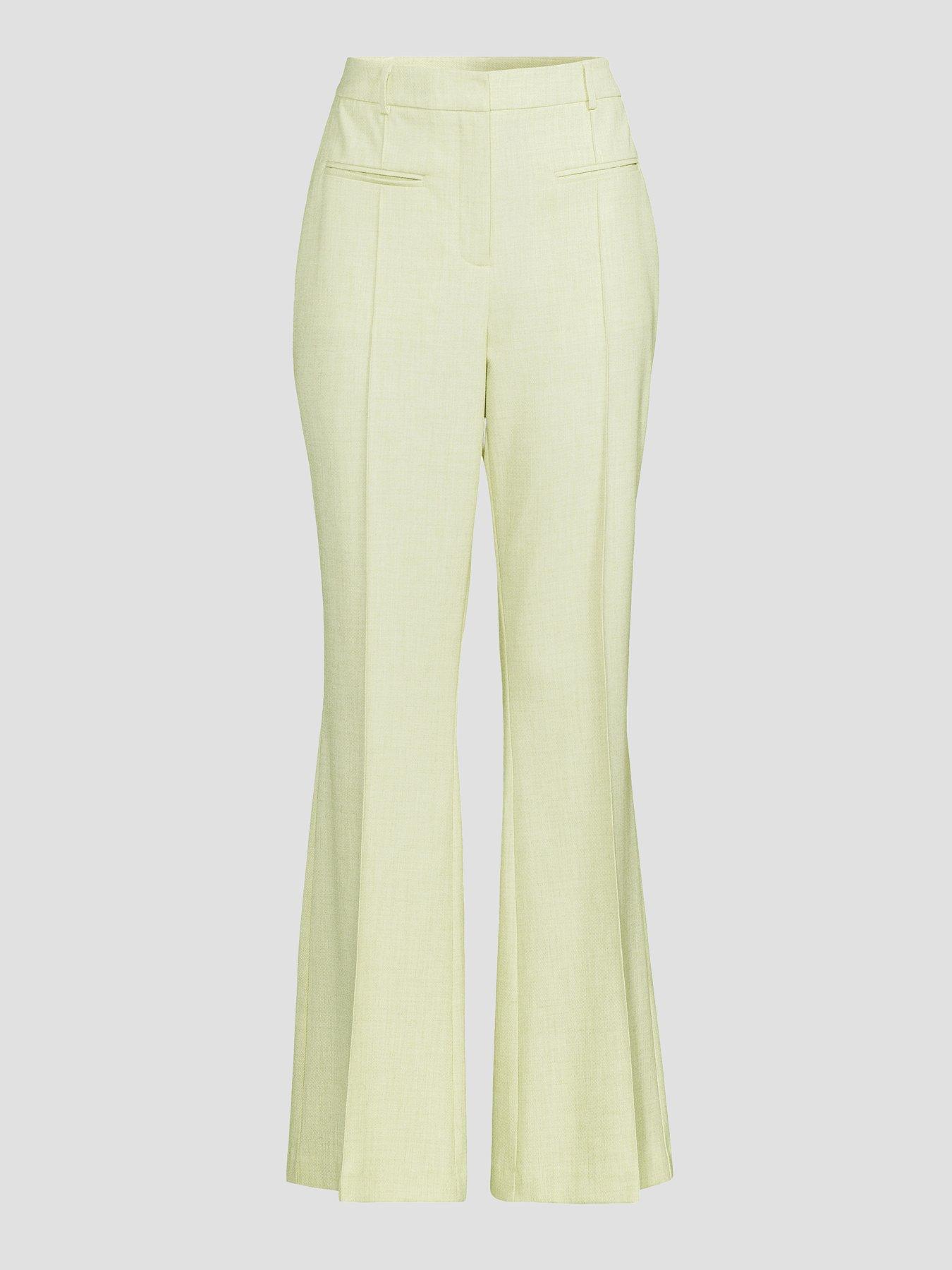 Image 6 of 6 of The Very Collection Flare Trouser Co Ord - Green