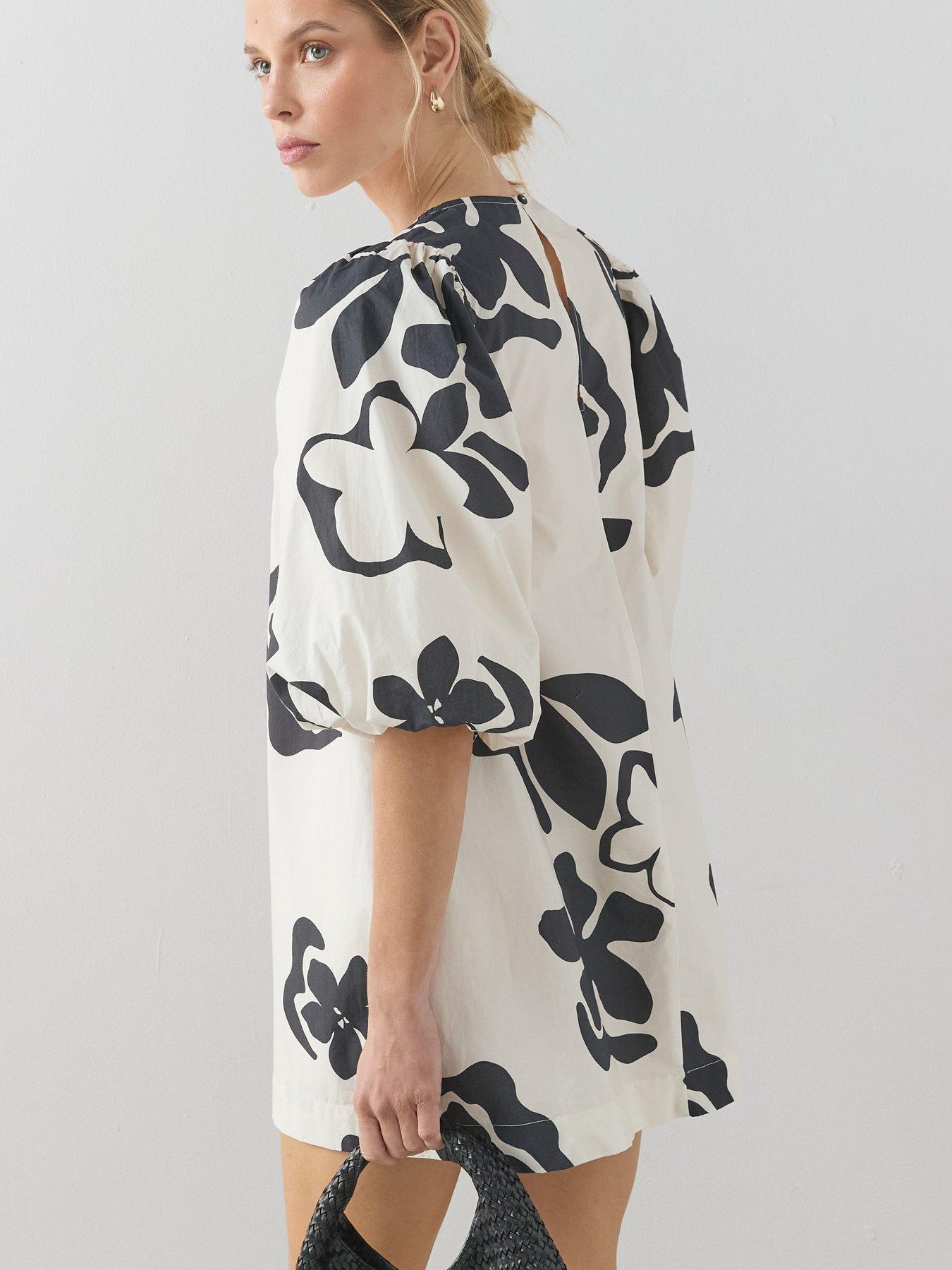 the-very-collection-puff-sleeve-oversized-mini-dressdetail