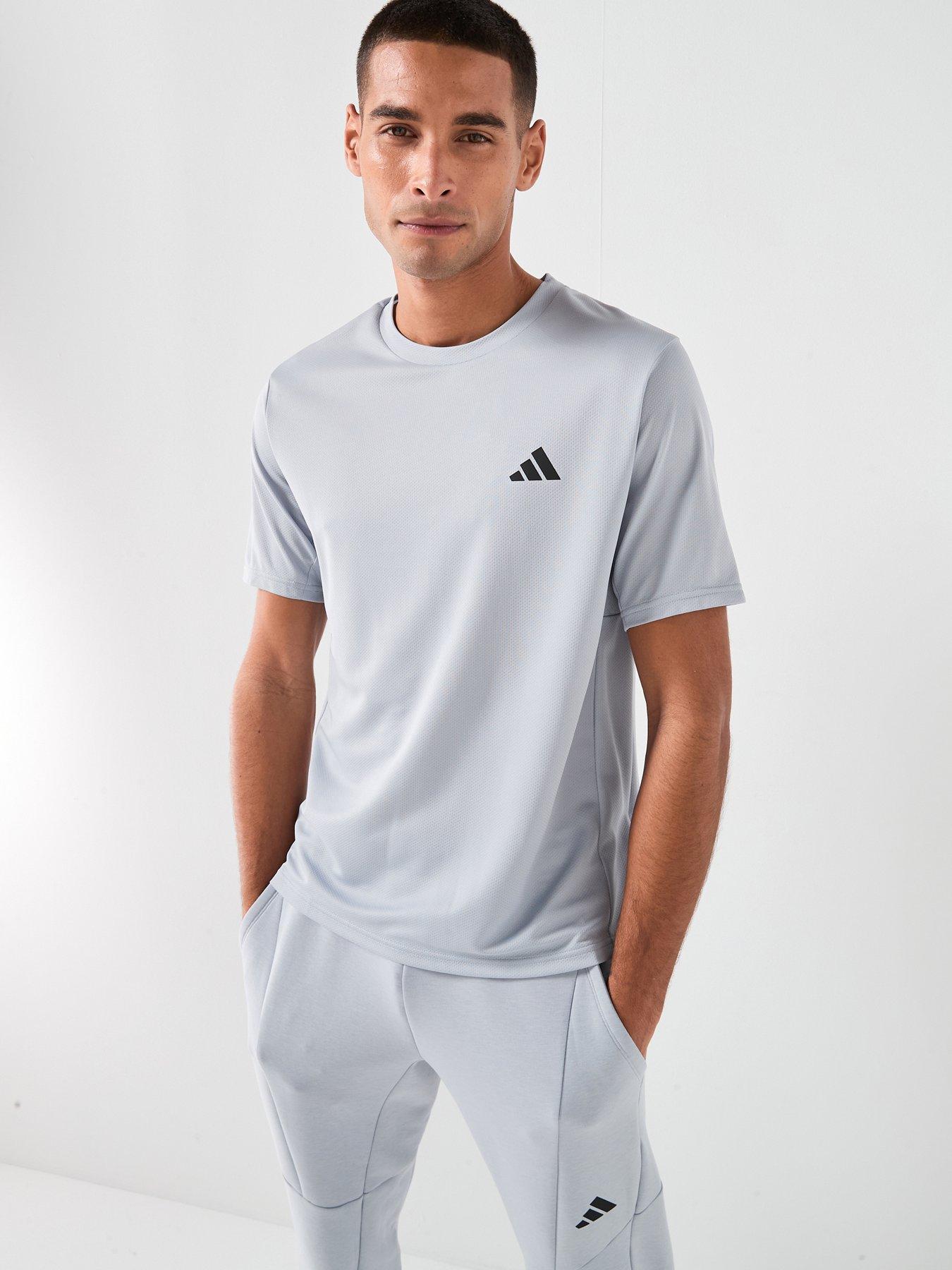 adidas Mens Training Workout Essentials T-Shirt - Grey
