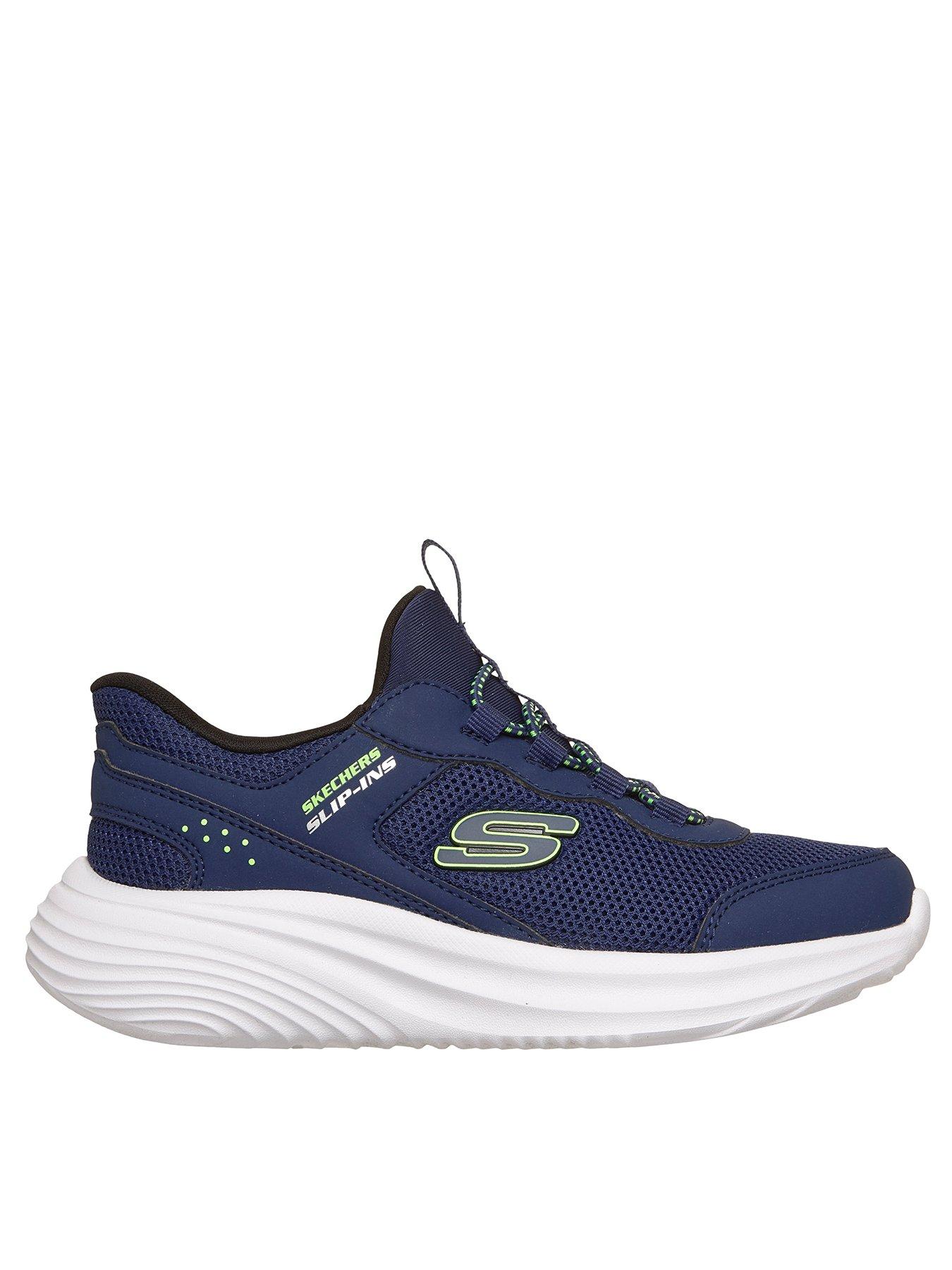 skechers-kids-bounder-pro-slip-in-trainer-navyfront