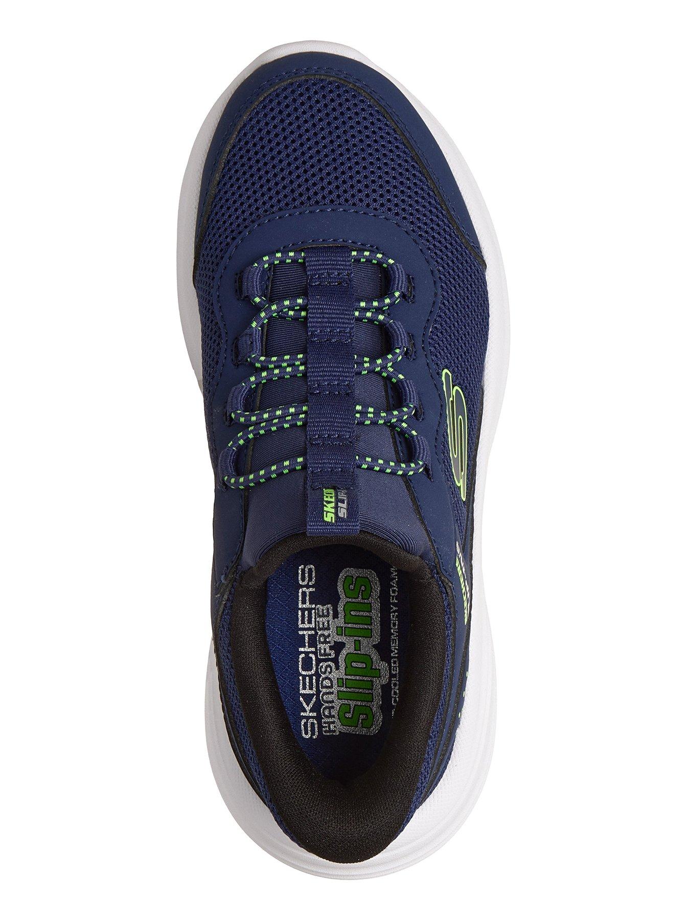skechers-kids-bounder-pro-slip-in-trainer-navyoutfit