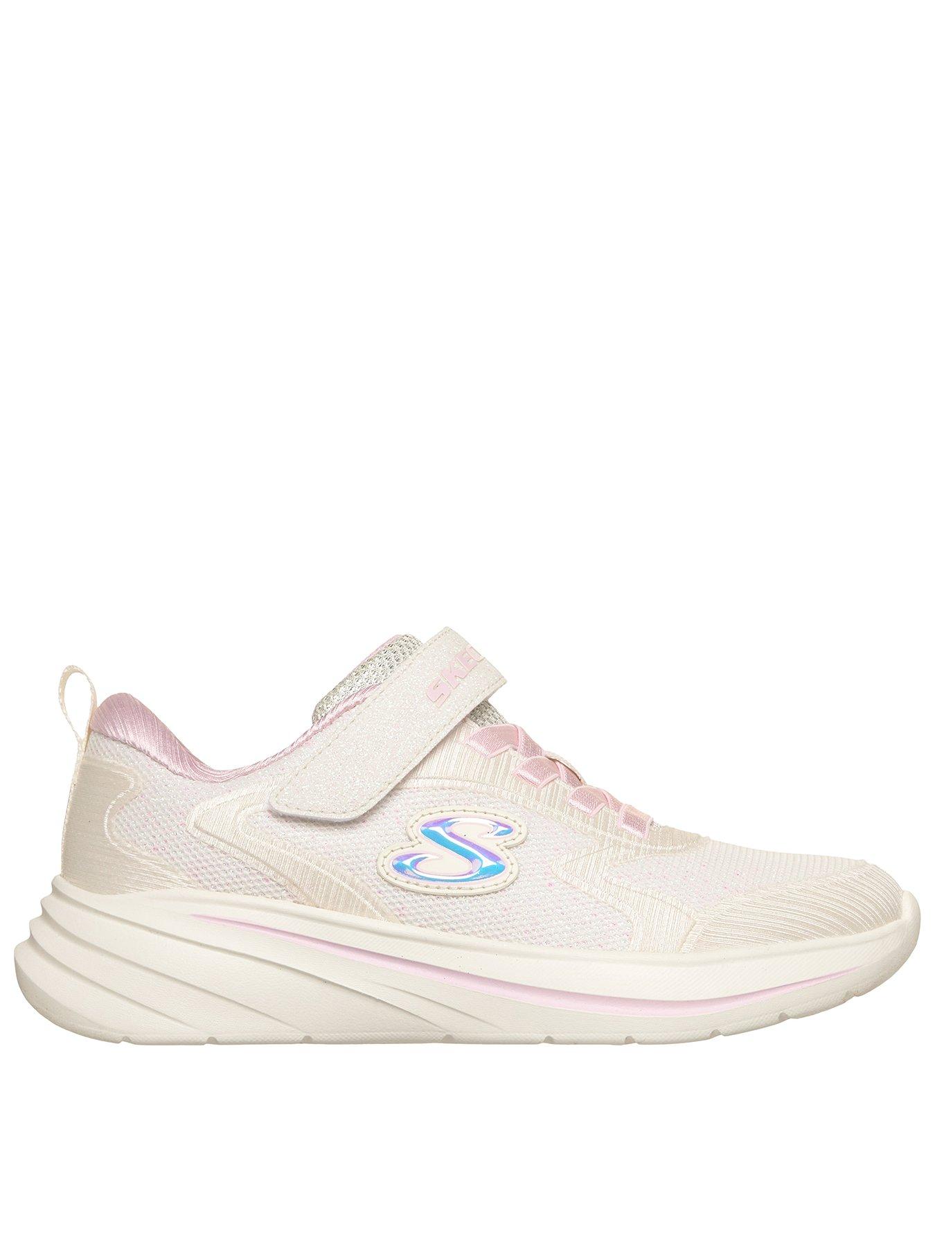 Image 1 of 3 of Skechers Kids Lightweight Gore &amp; Strap Sneaker W/ Overlay Upper Details