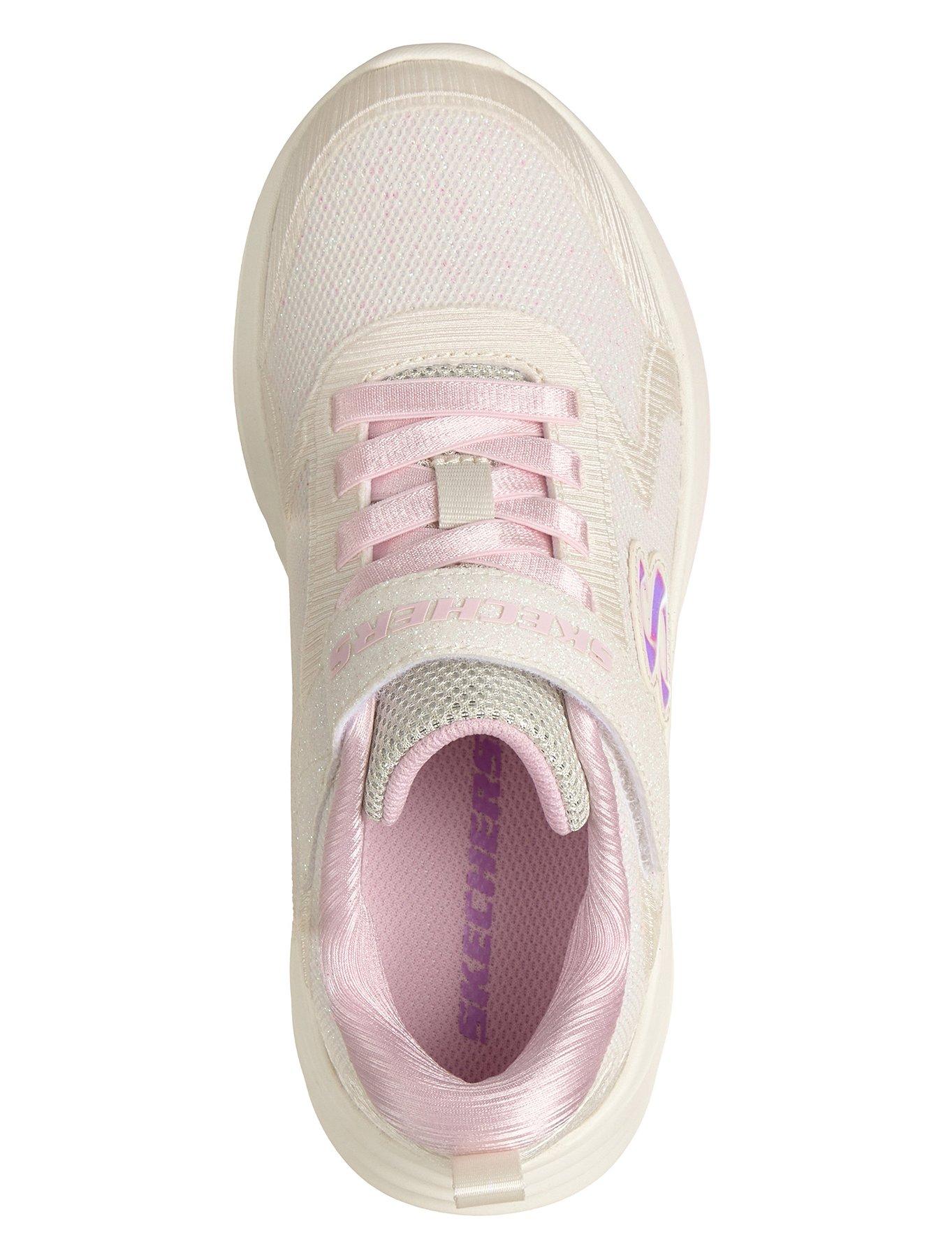 Image 2 of 3 of Skechers Kids Lightweight Gore &amp; Strap Sneaker W/ Overlay Upper Details