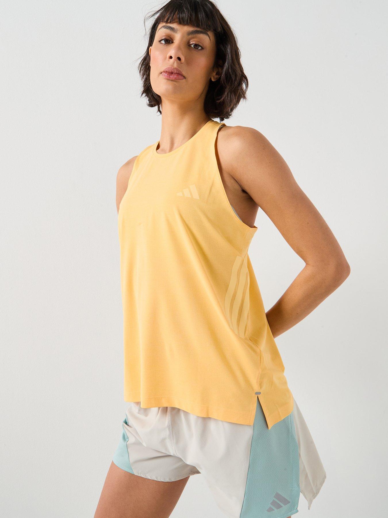 adidas Womens Running Adi365 Iconic Stripes Tank - Orange