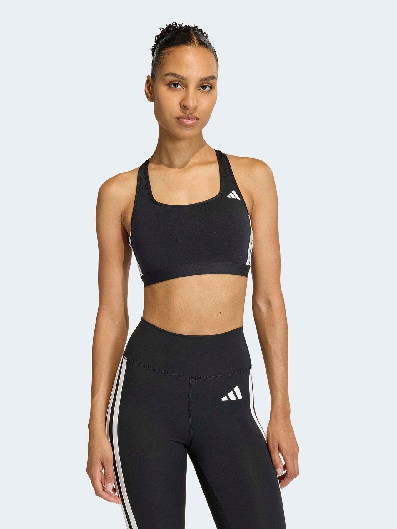 adidas Womens Training Workout Essentials Medium Support Bra - Black