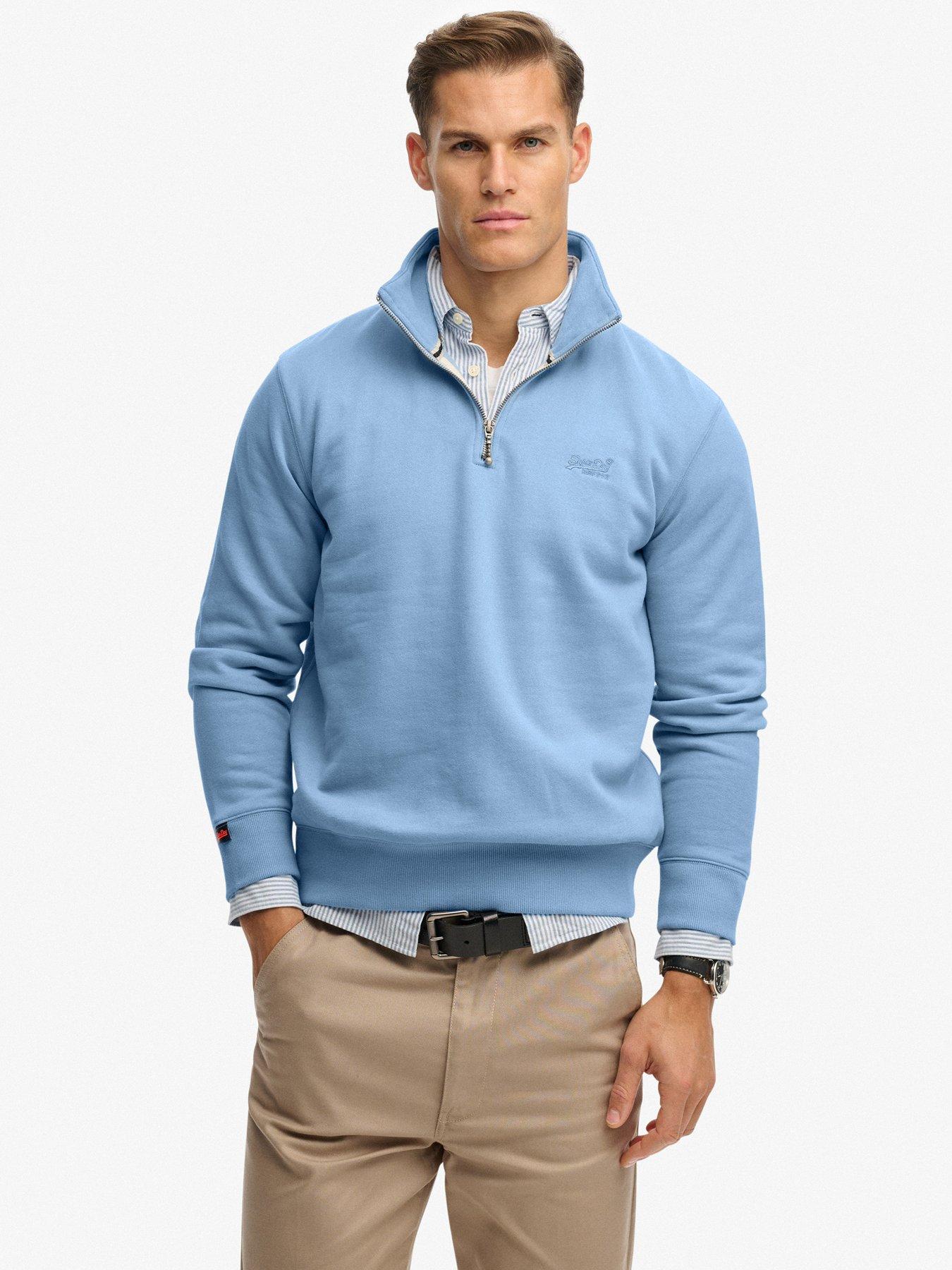 superdry-superdry-essential-logo-henley-14-zip-sweatshirt-bluefront