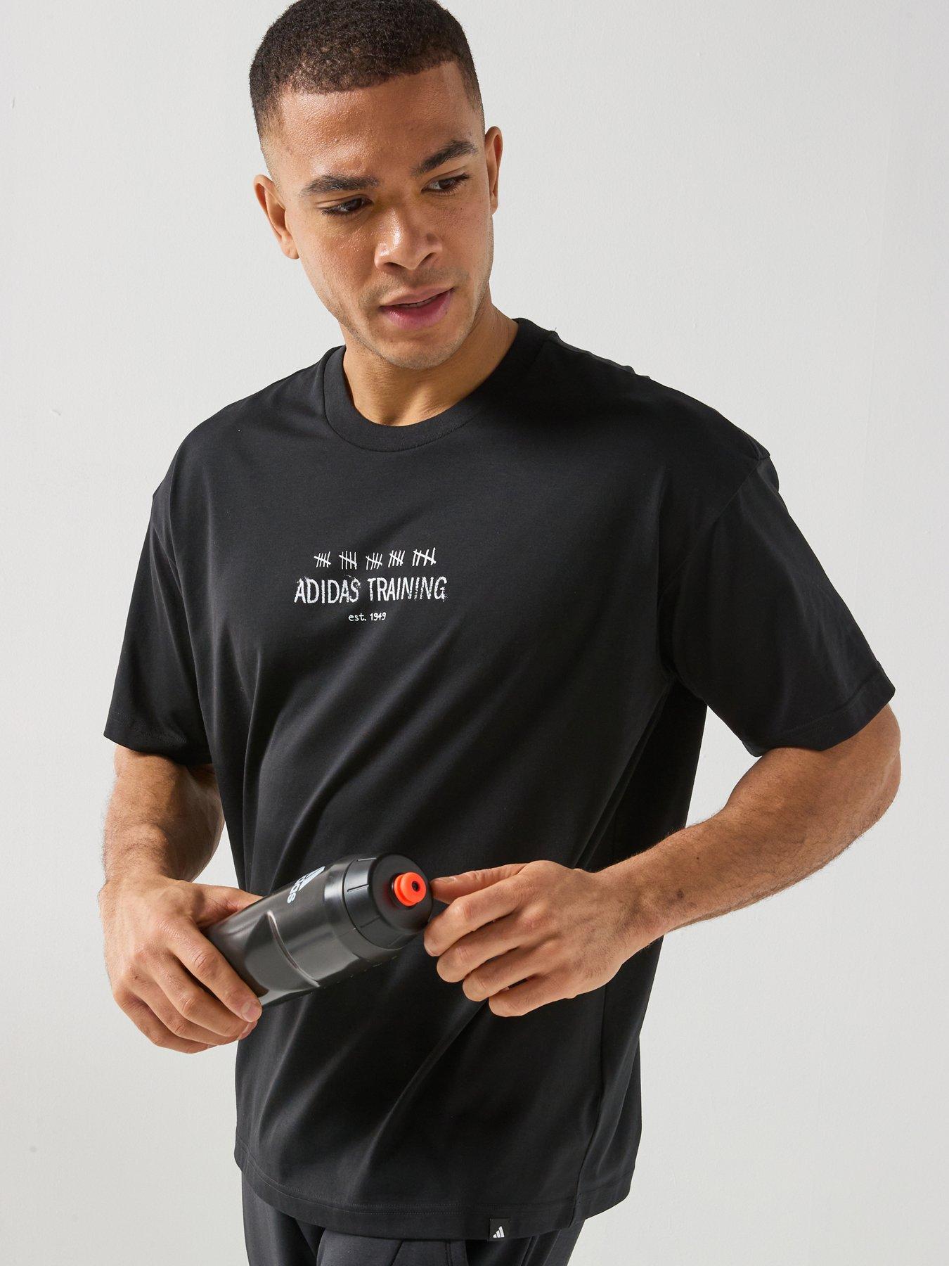 Image 1 of 6 of adidas Mens Training Graphics T-Shirt - Black